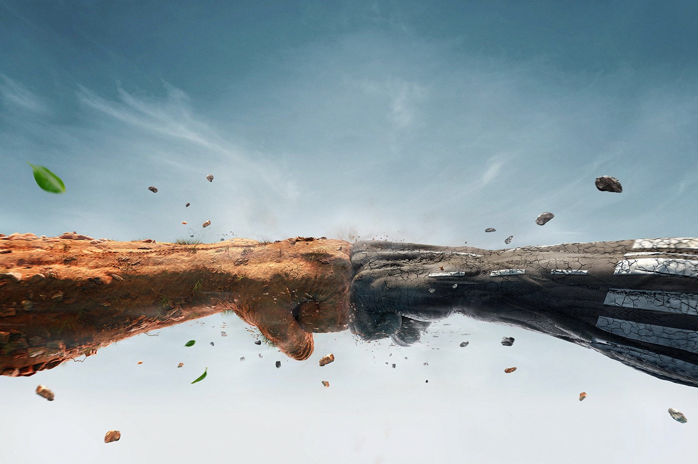 fists, digital art, artwork, HD Wallpaper