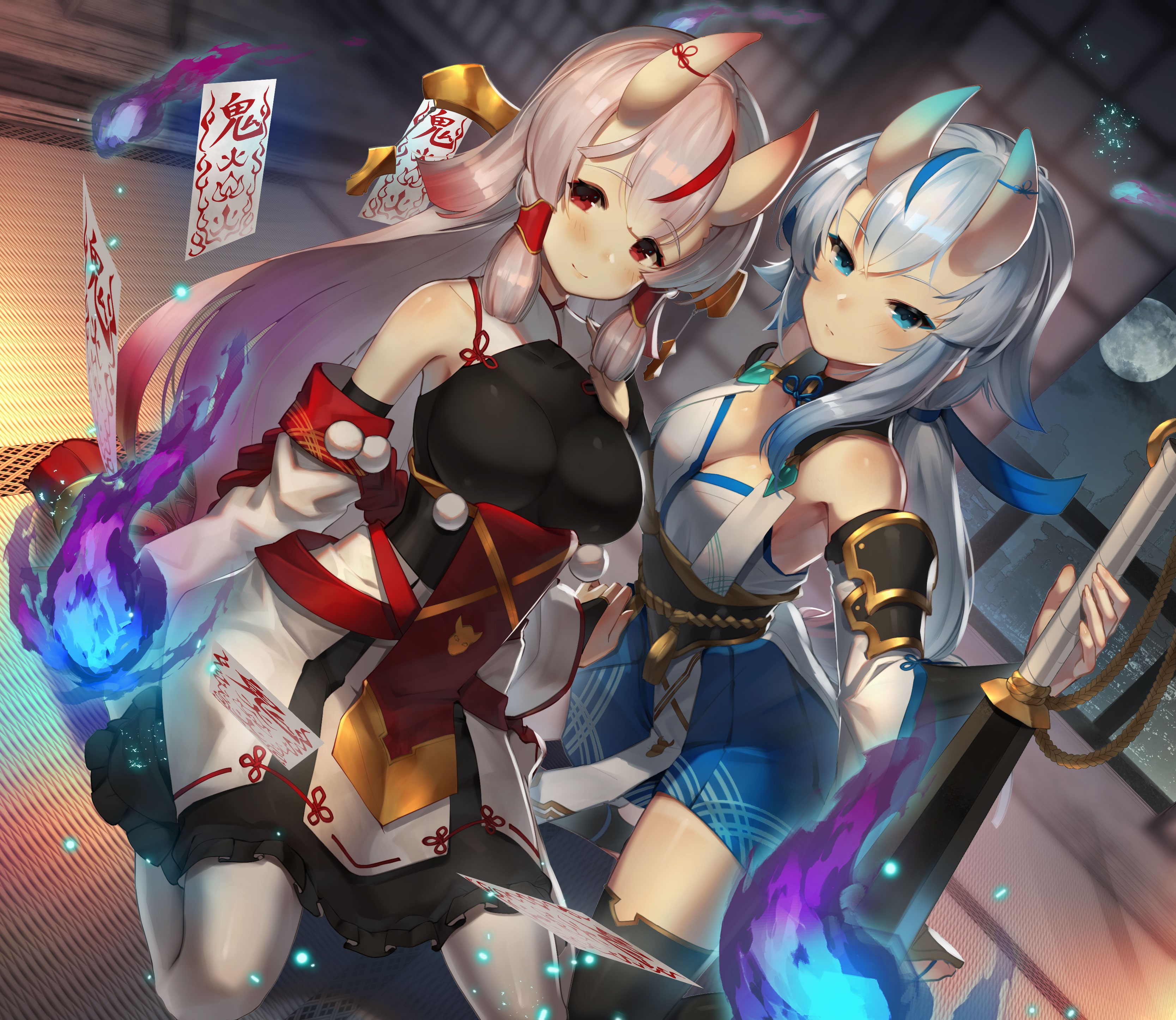 anime girls, anime, original characters, Sco_ttie, HD Wallpaper