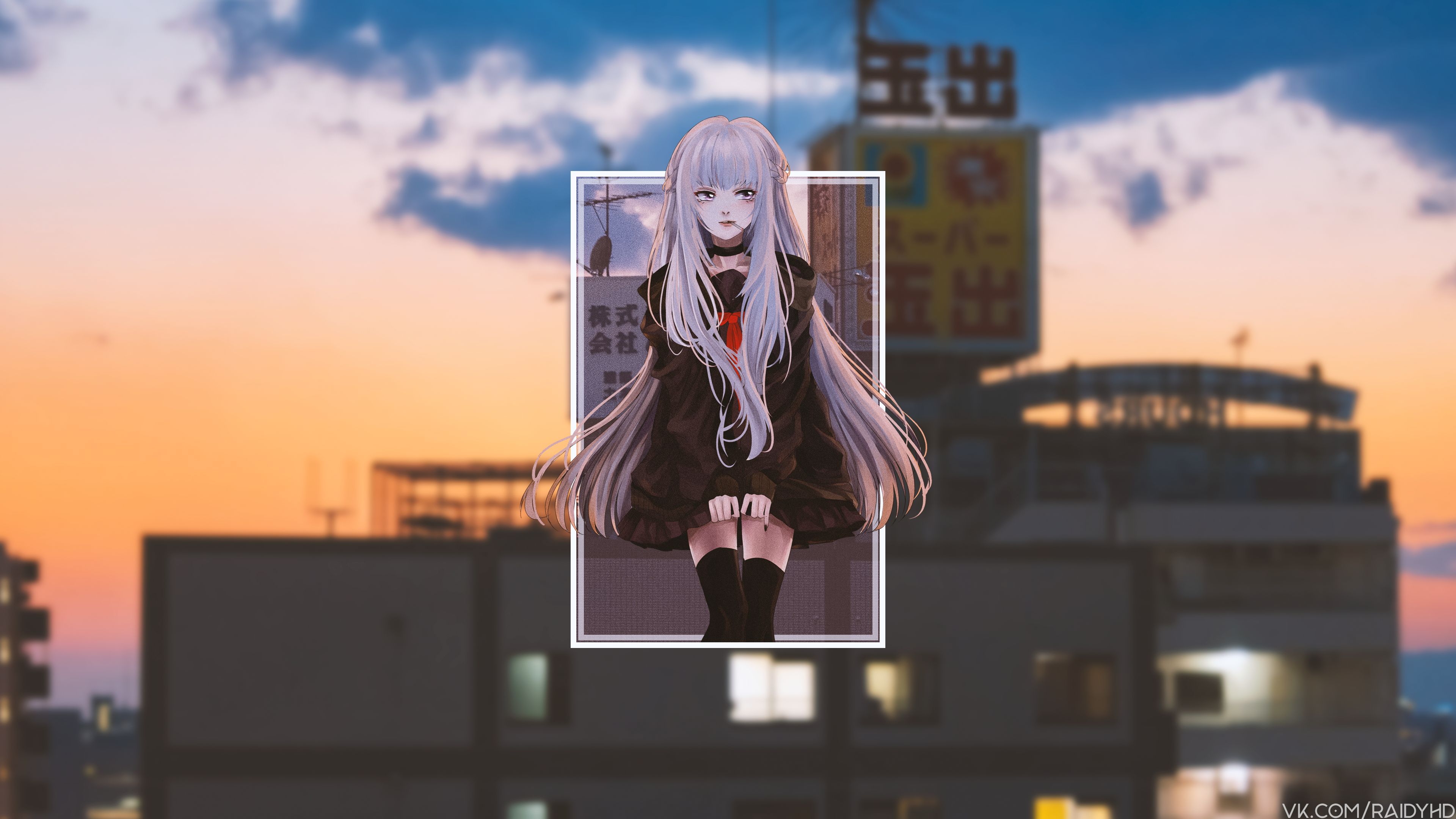 anime, anime girls, picture-in-picture, HD Wallpaper