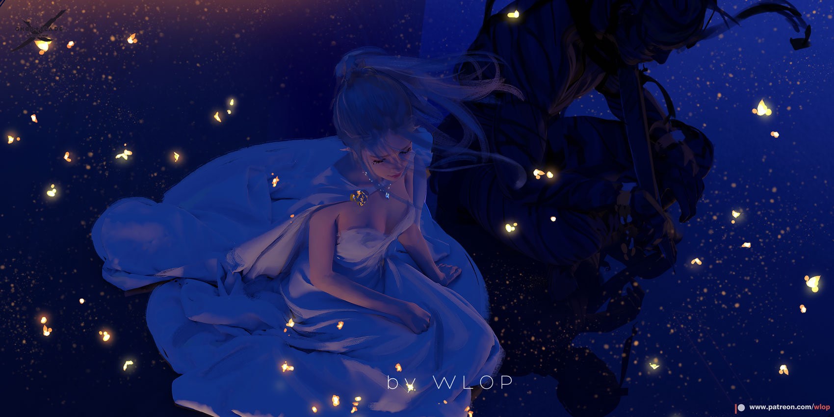 WLOP, anime girls, HD Wallpaper