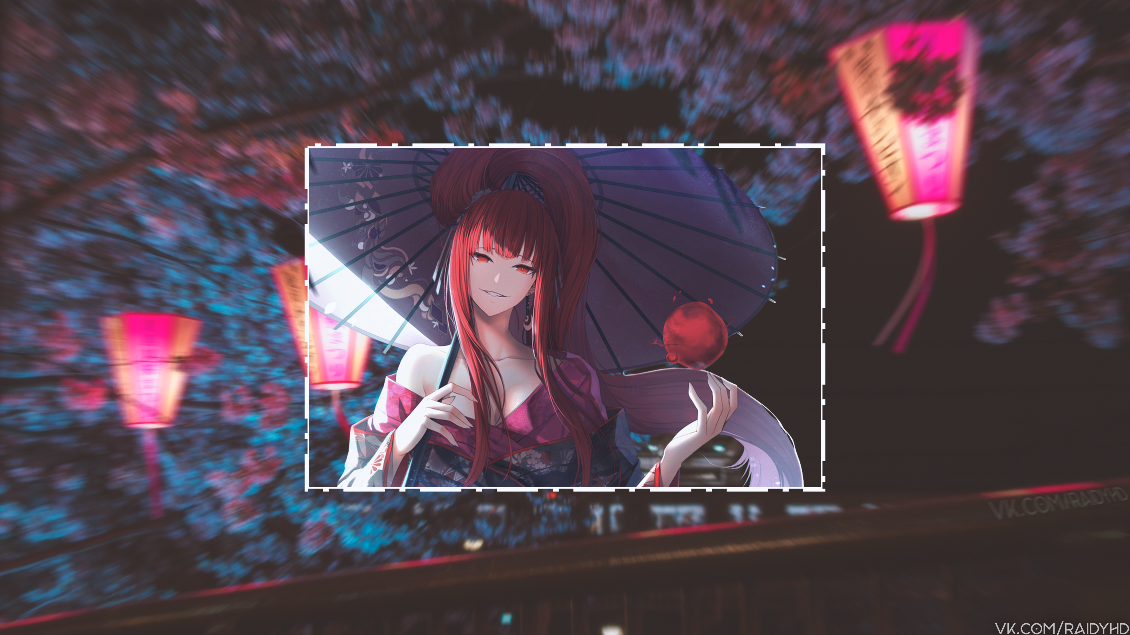 anime, anime girls, picture-in-picture, Japan, HD Wallpaper