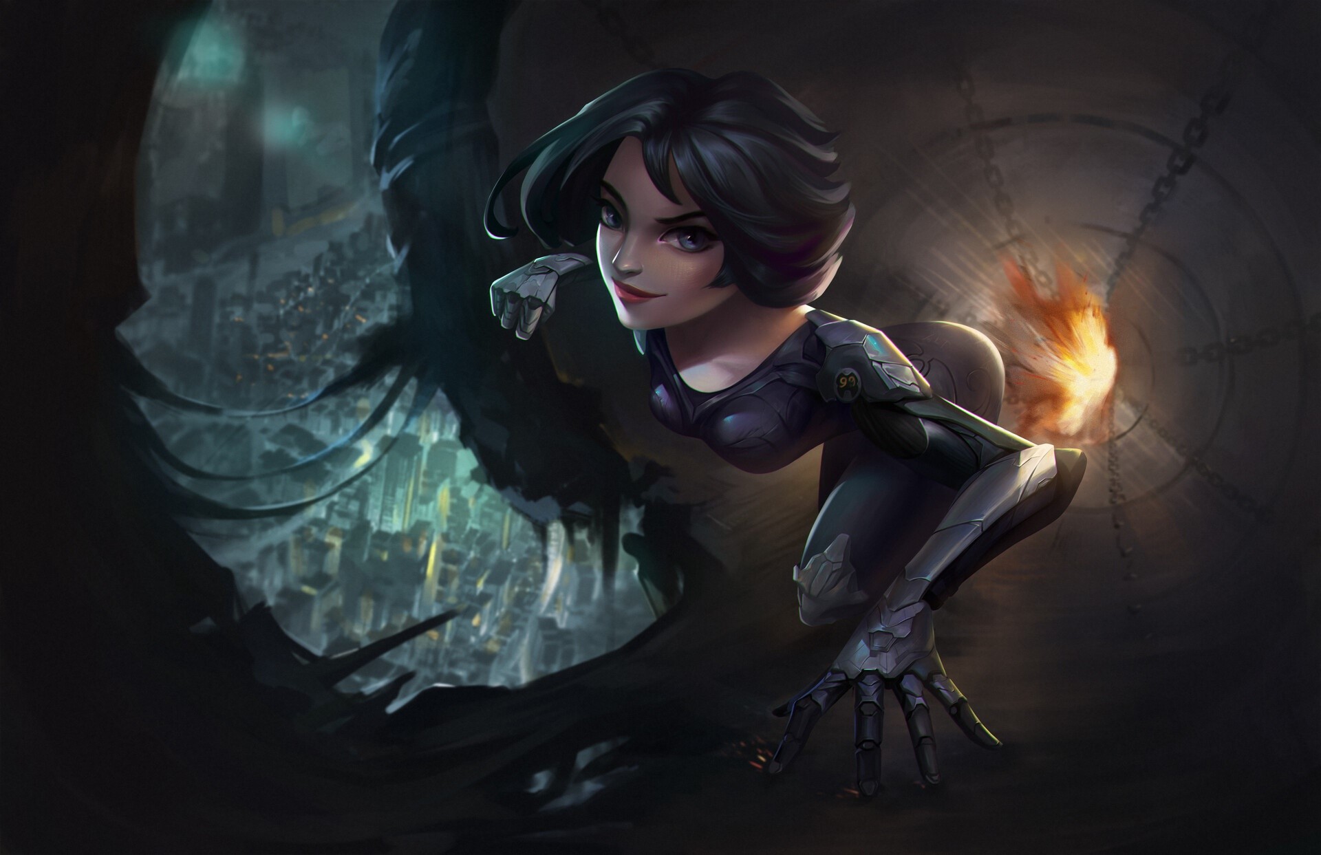anime, anime girls, Alita: Battle Angel, HD Wallpaper