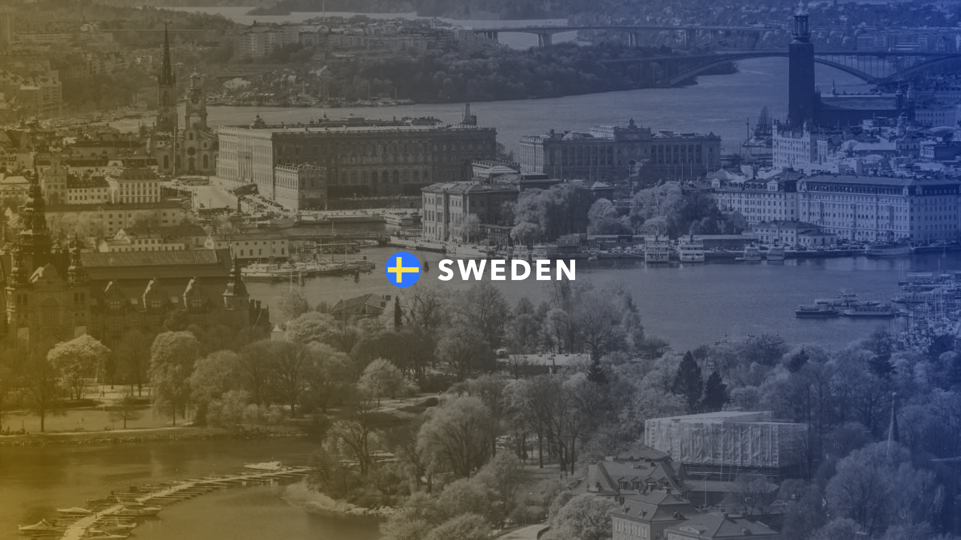 Sweden, monochrome, gradient, HD Wallpaper