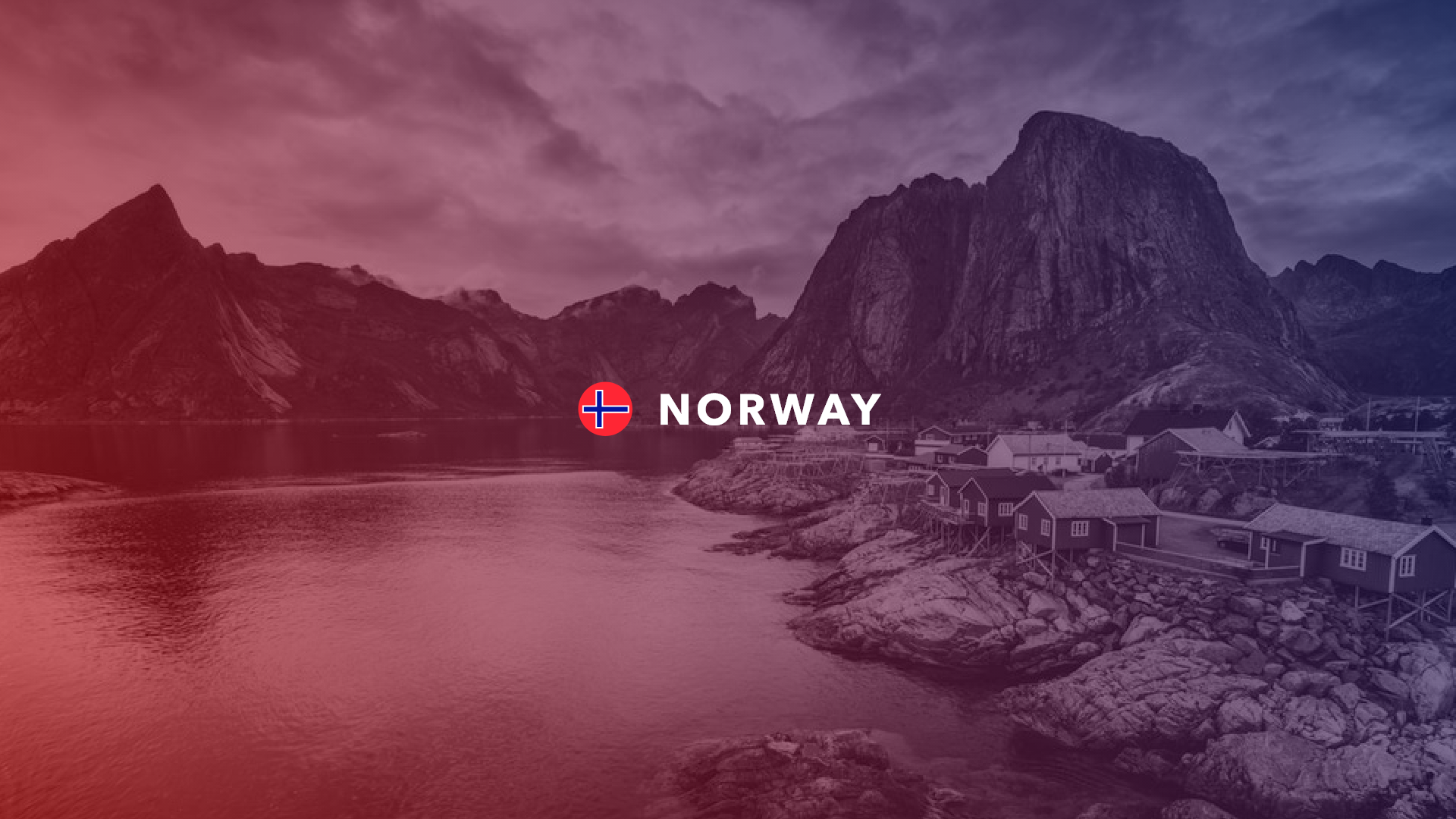 Norway, monochrome, gradient, HD Wallpaper