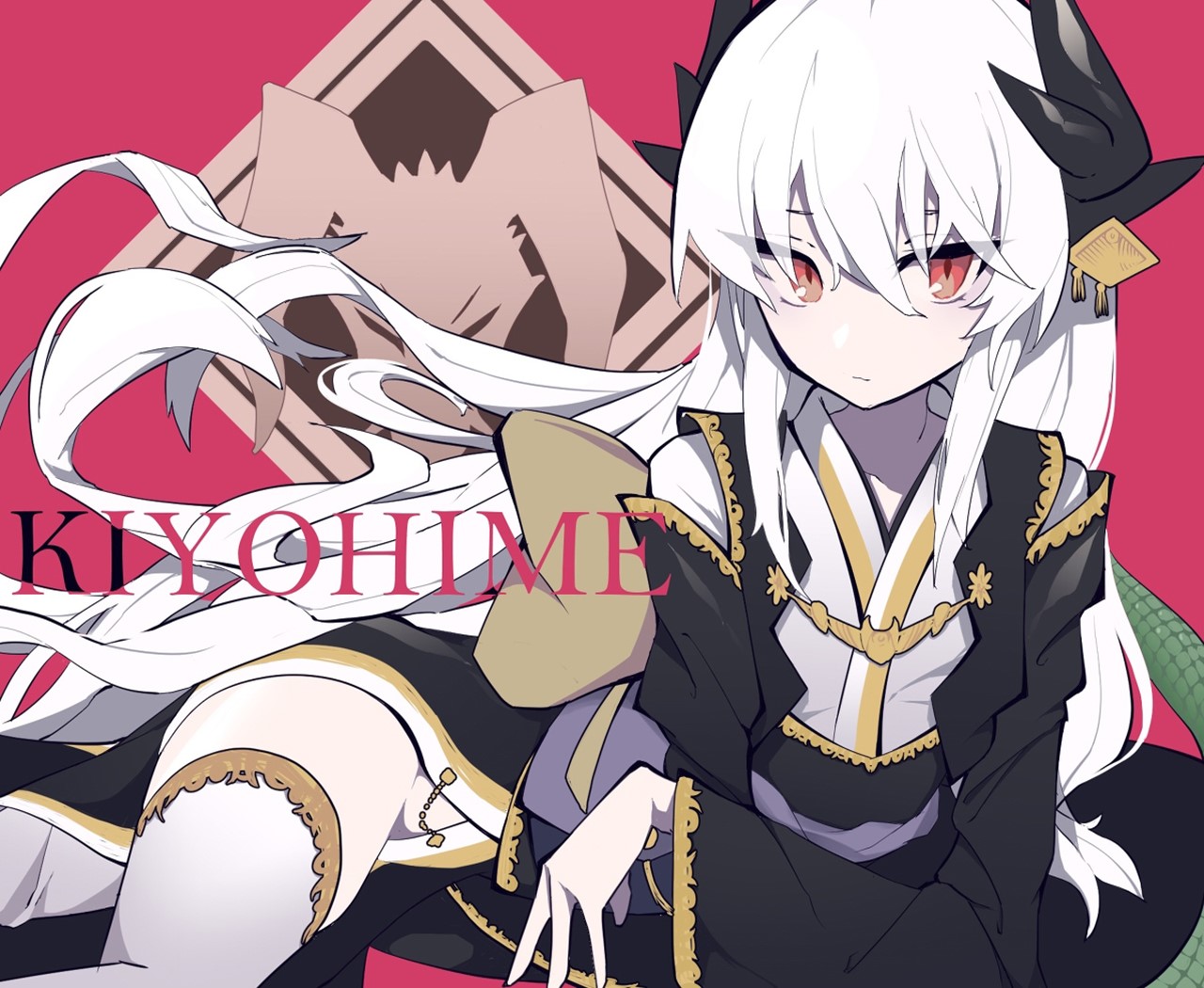 anime, anime girls, illustration, Kiyohime (Fate/Grand Order), Fate/Grand Order, HD Wallpaper