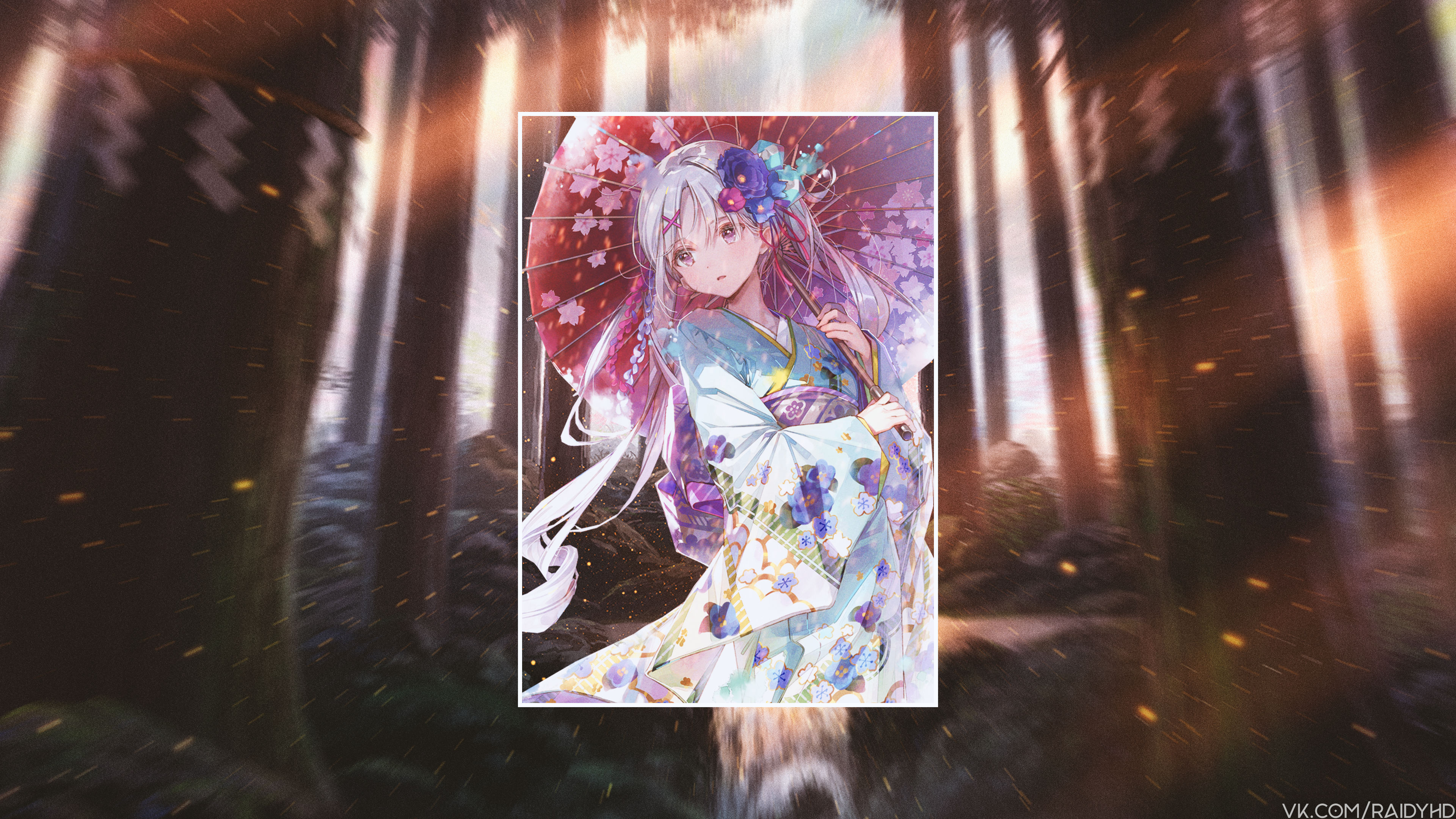 anime, anime girls, picture-in-picture, HD Wallpaper