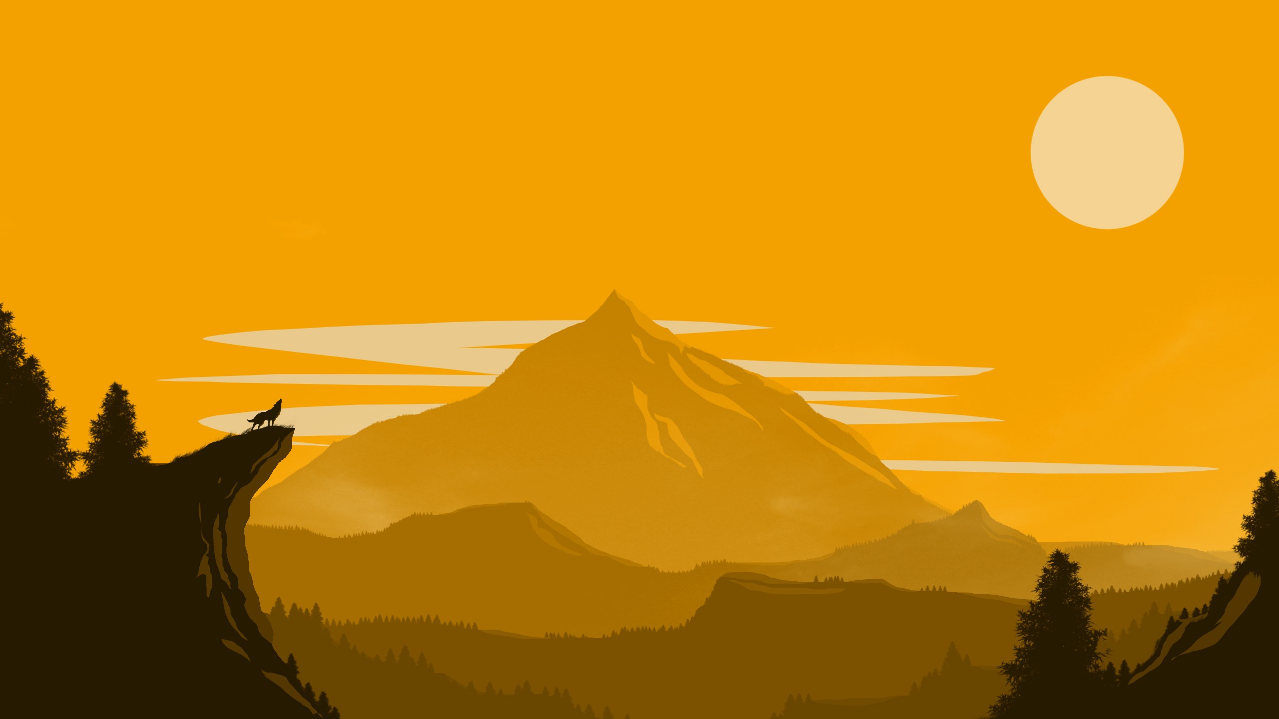 simple, Firewatch, fantasy art, vibrant, HD Wallpaper