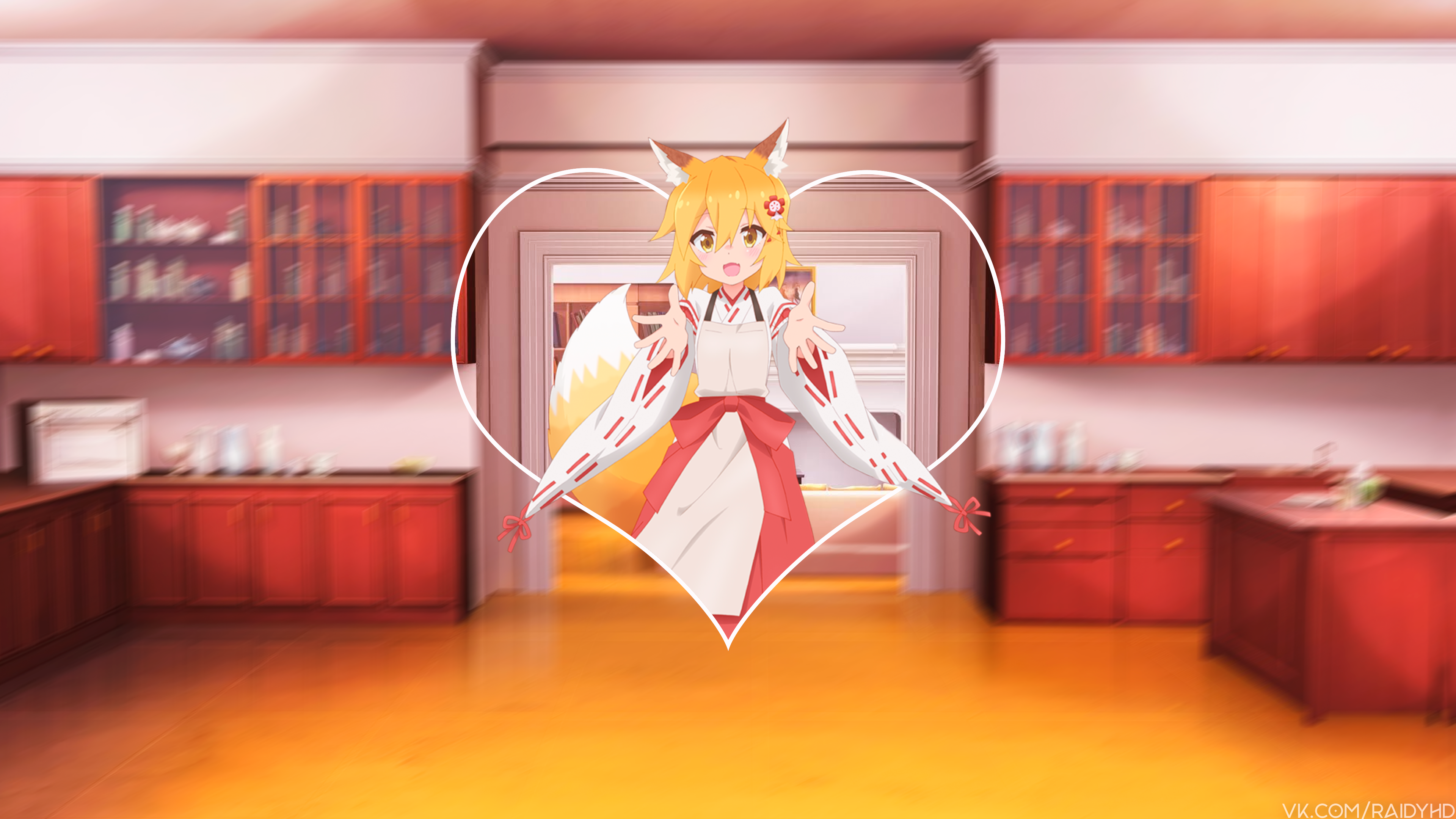 anime girls, anime, picture-in-picture, Sewayaki Kitsune no Senko-san, HD Wallpaper