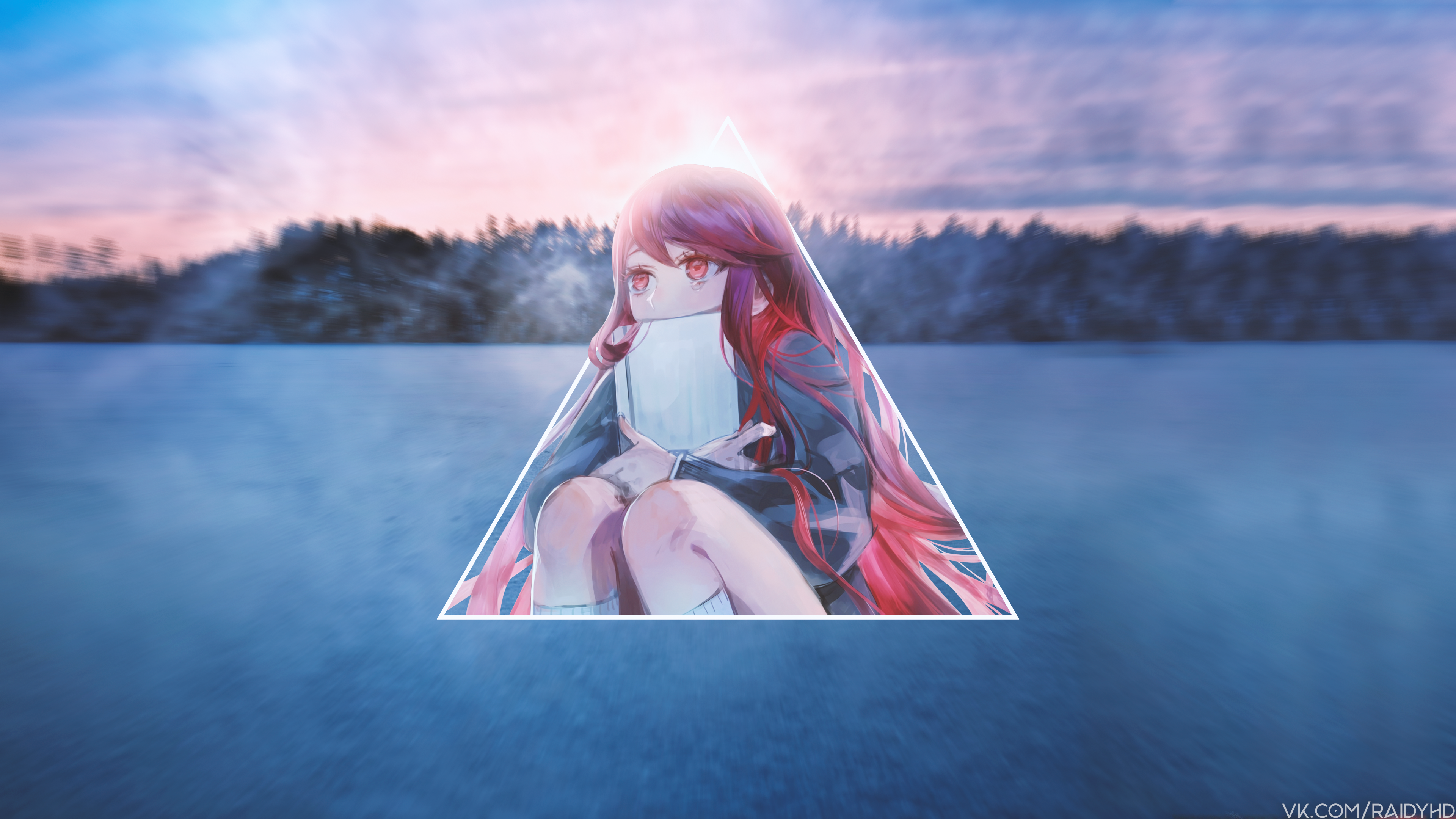 anime girls, anime, picture-in-picture, HD Wallpaper