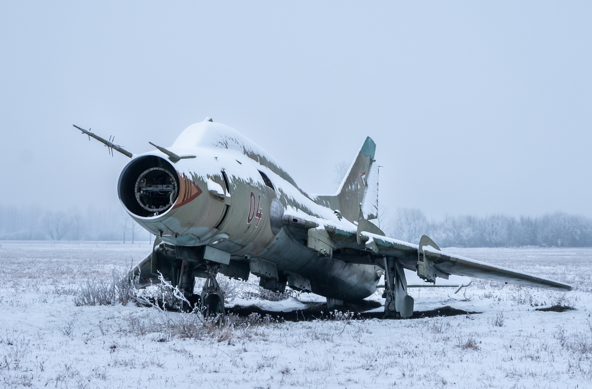 snow, wreck, military aircraft, aircraft, military, vehicle, HD Wallpaper