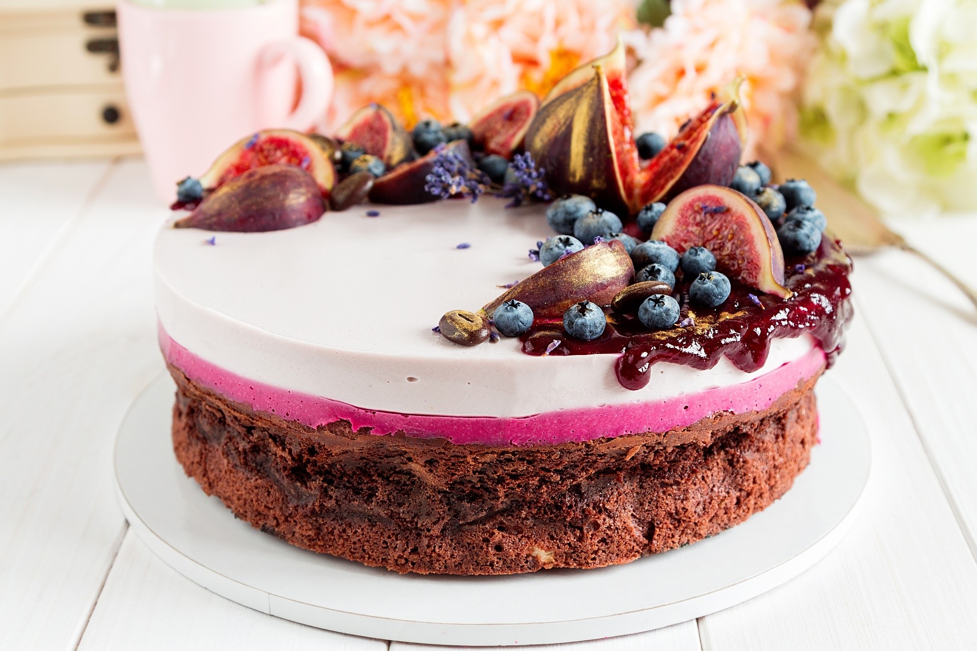 sweets, berries, cake, food, Jam, HD Wallpaper