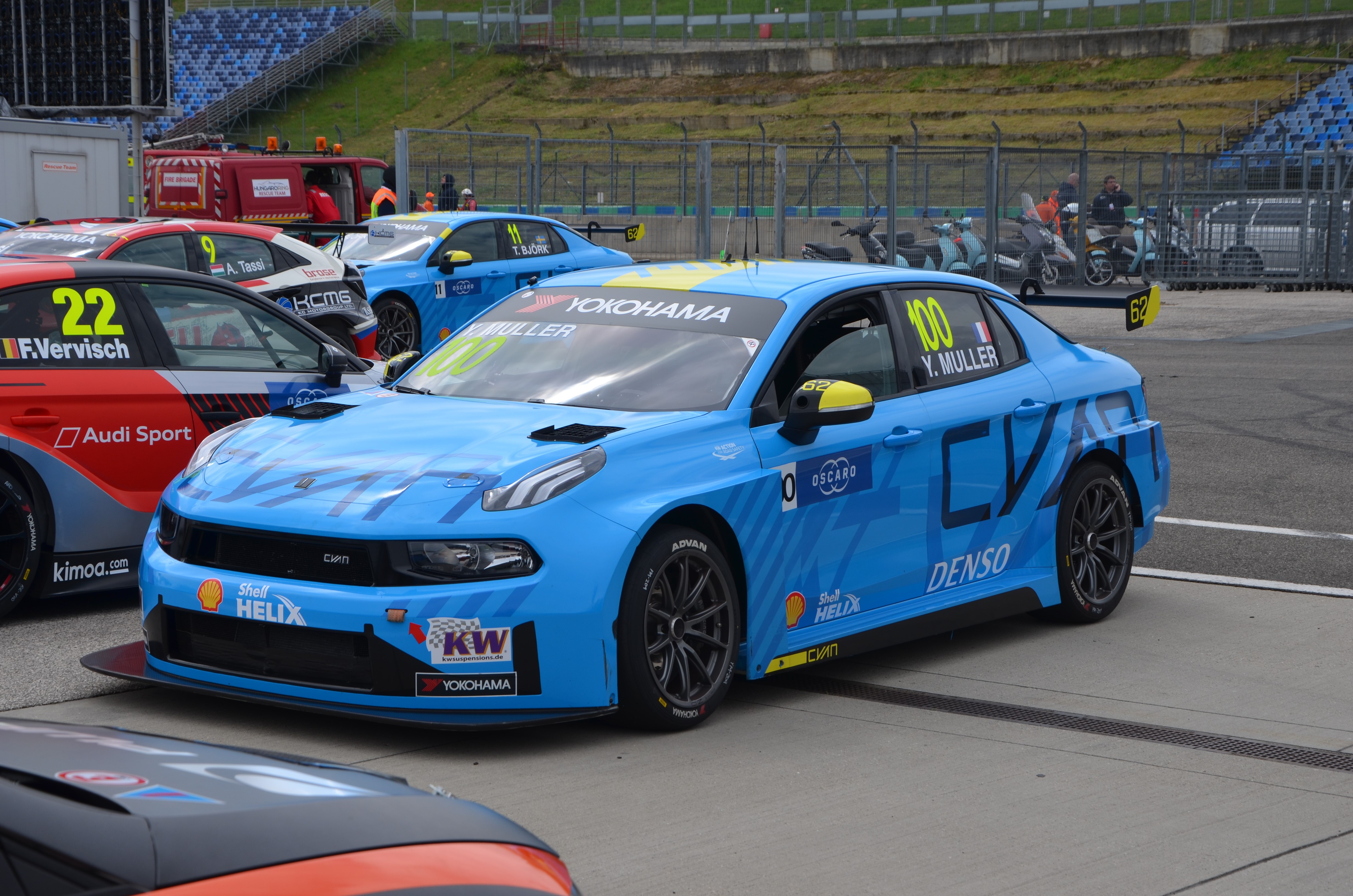 race cars, Lynk & Co, car, vehicle, blue cars, WTCR, HD Wallpaper