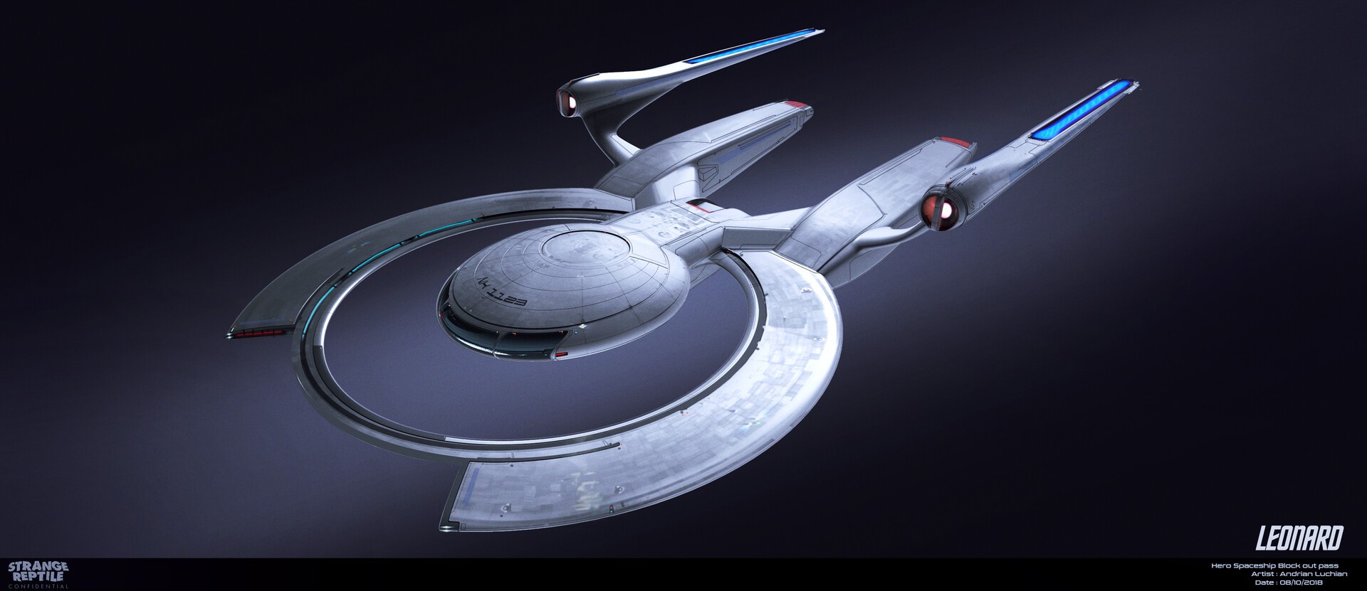 Star Trek, fan art, digital art, spaceship, HD Wallpaper
