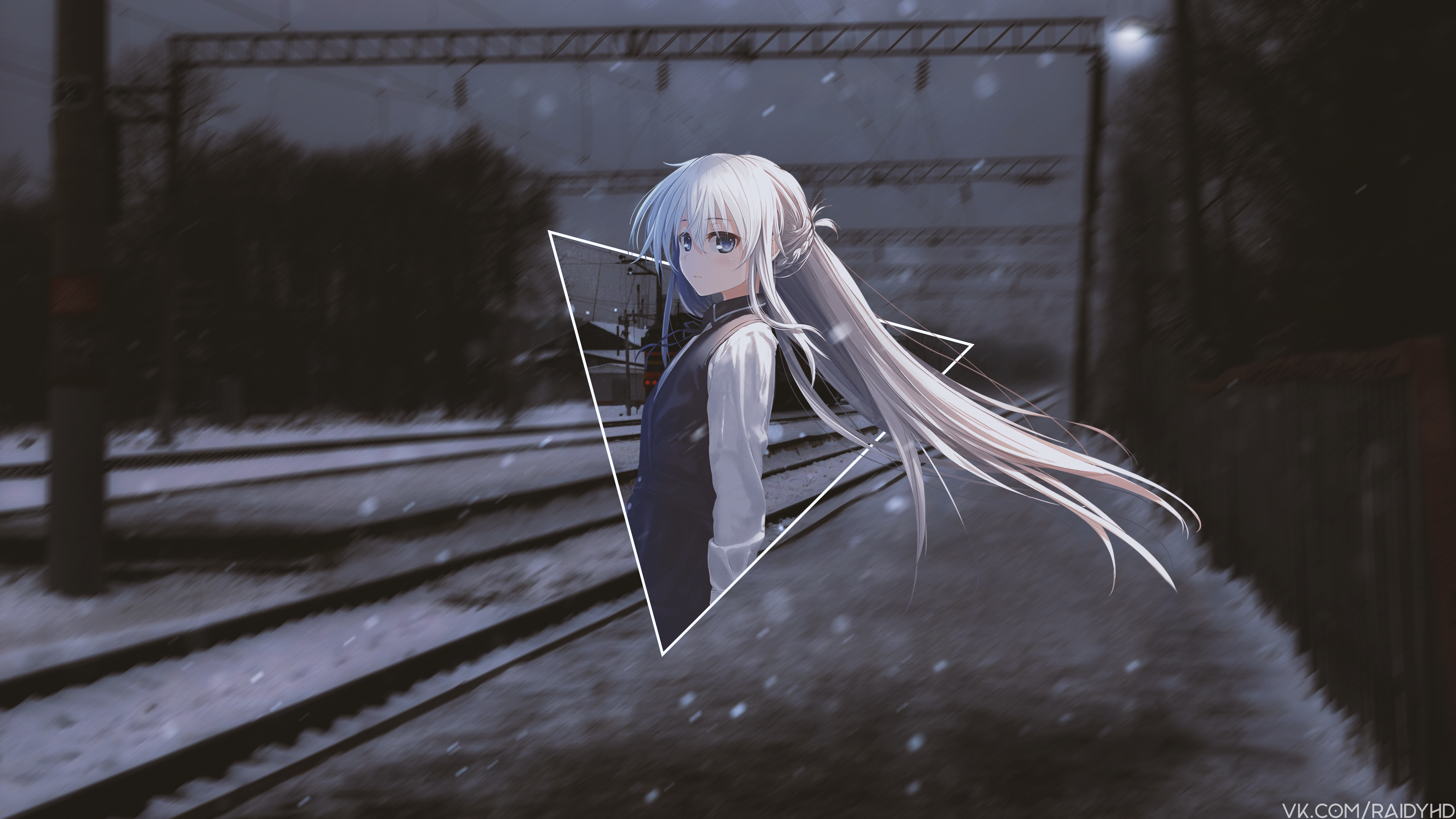 anime girls, anime, picture-in-picture, HD Wallpaper