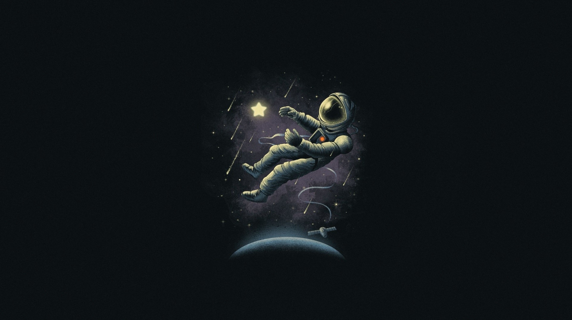 space, space art, artwork, astronaut, HD Wallpaper