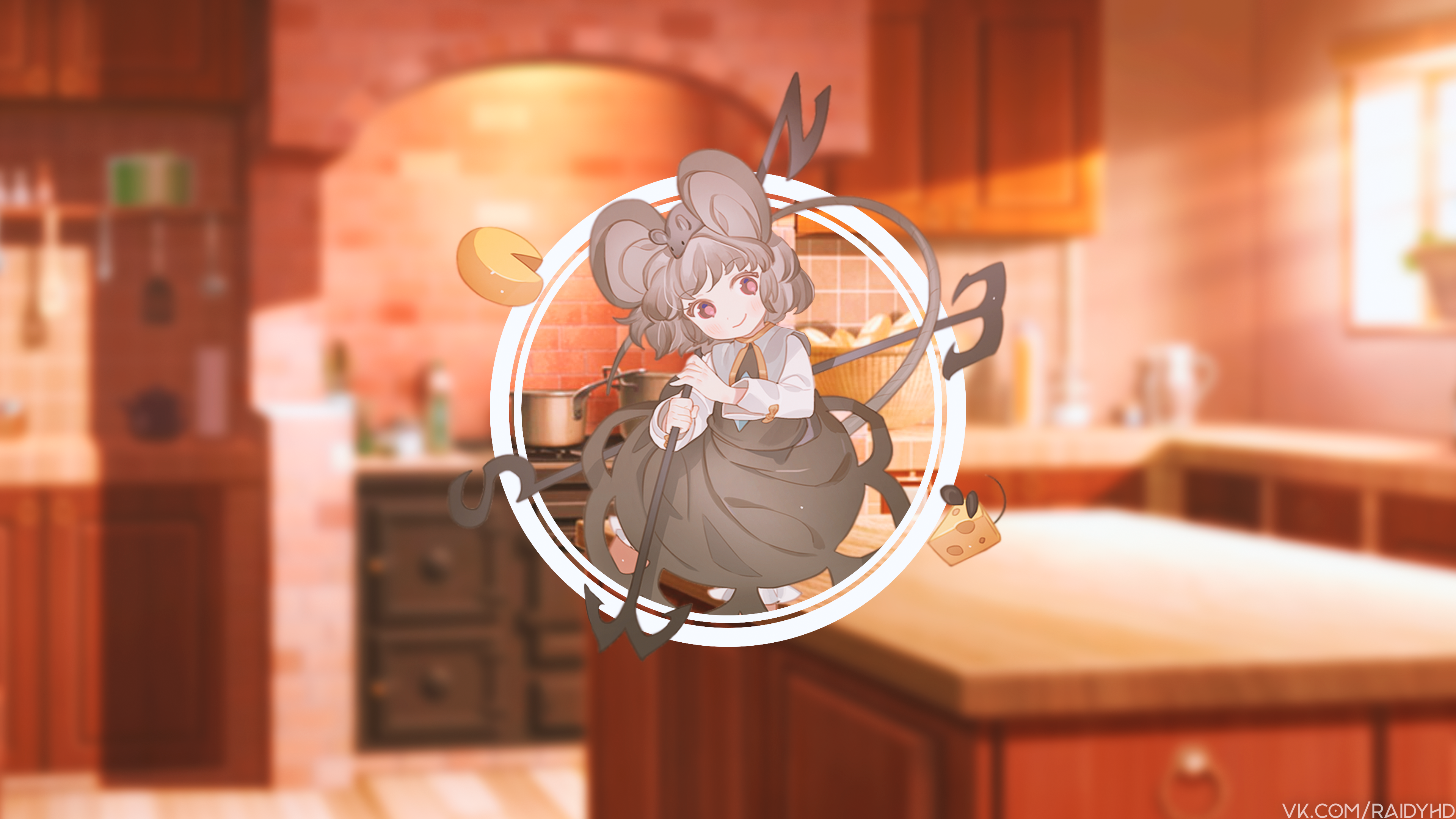 anime, anime girls, picture-in-picture, Nazrin, HD Wallpaper