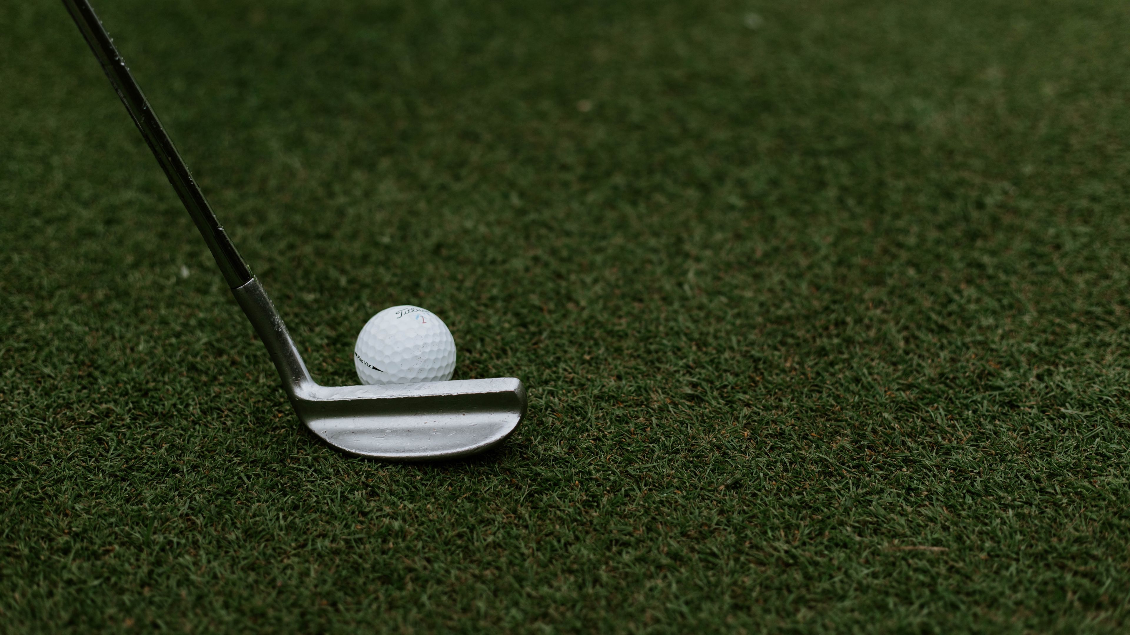 golf, ball, club, 4k, HD Wallpaper