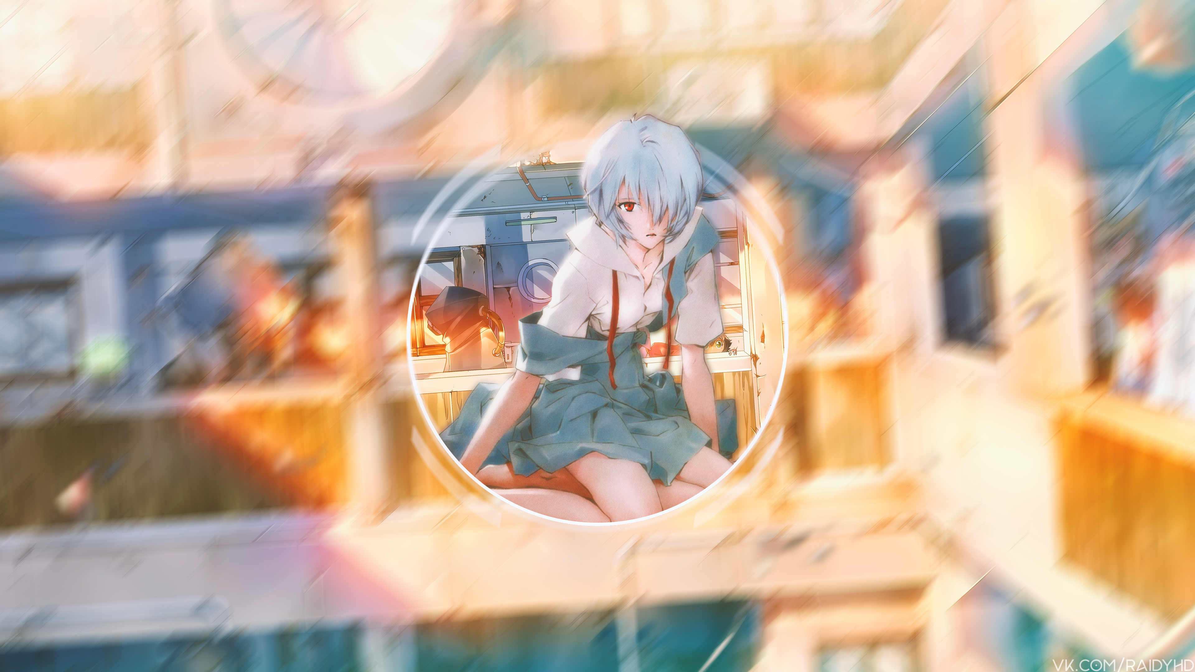 anime girls, anime, picture-in-picture, Neon Genesis Evangelion, Ayanami Rei, HD Wallpaper