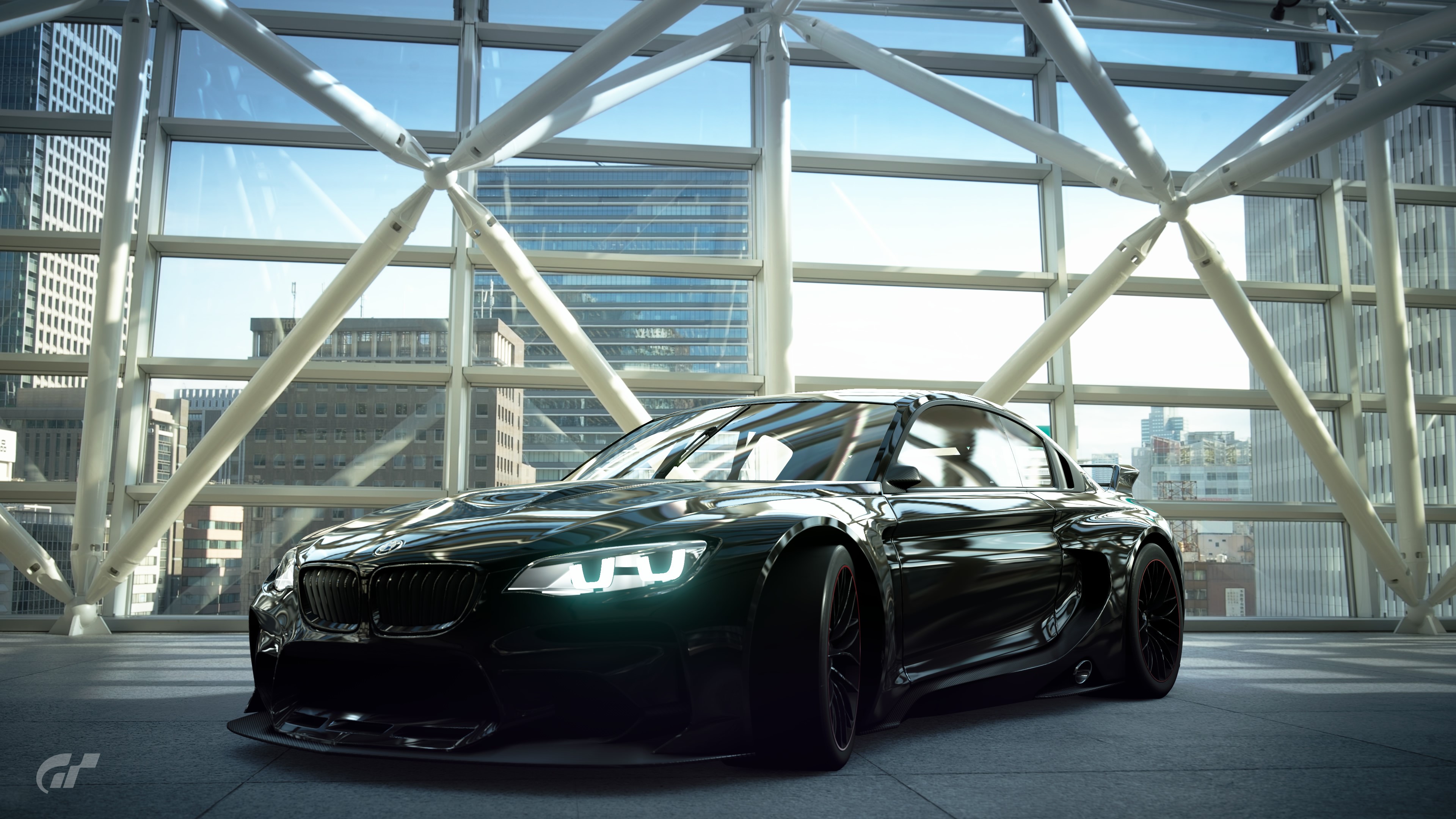 BMW, landscape, Gran Turismo, PlayStation, Tokyo, BMW F12/F13/F06, BMW 6 Series, car, HD Wallpaper