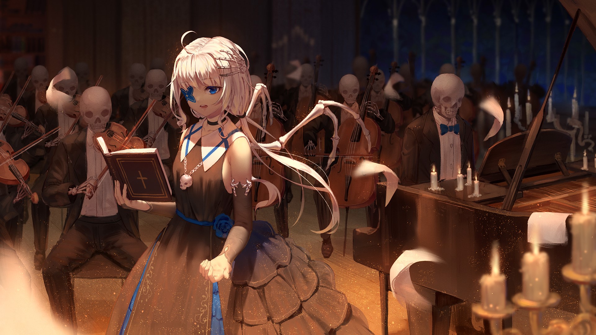 anime girls, anime, original characters, HD Wallpaper