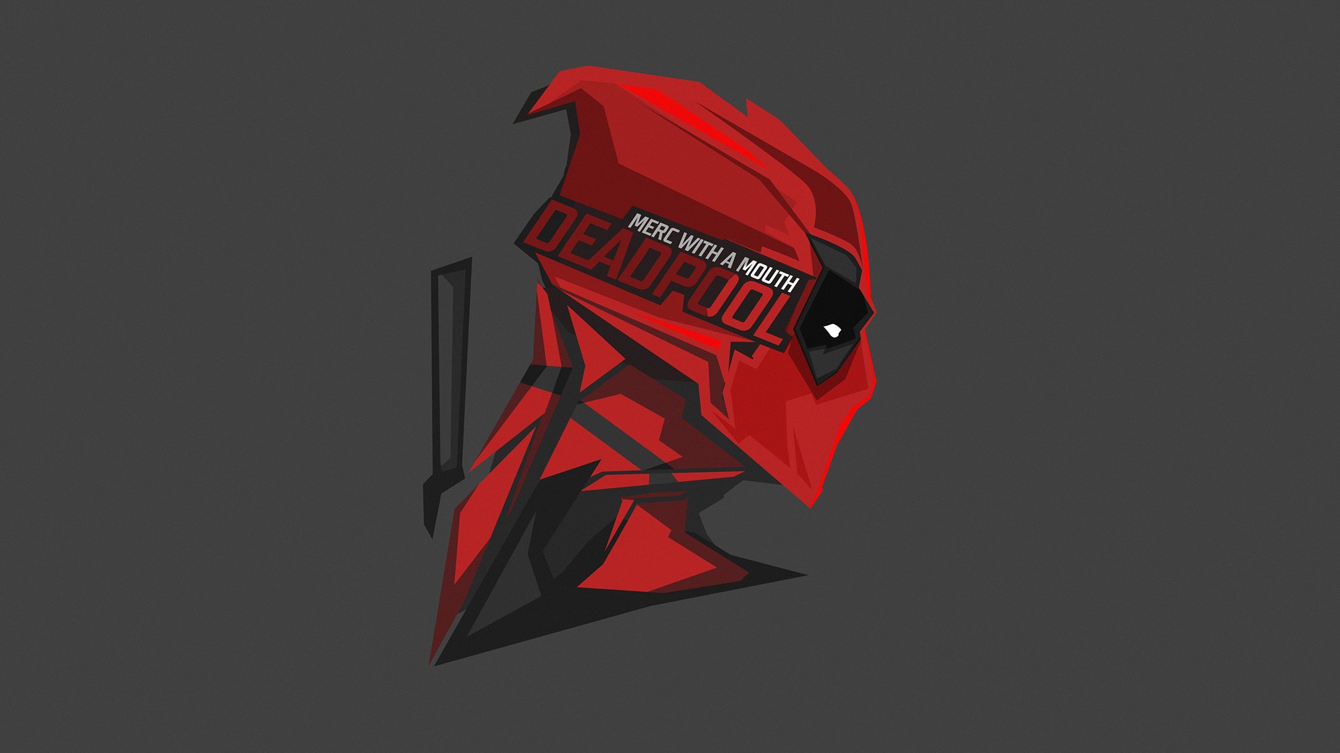 Deadpool, Marvel Cinematic Universe, Marvel Comics, Marvel Super Heroes, antiheroes, simple background, artwork, HD Wallpaper