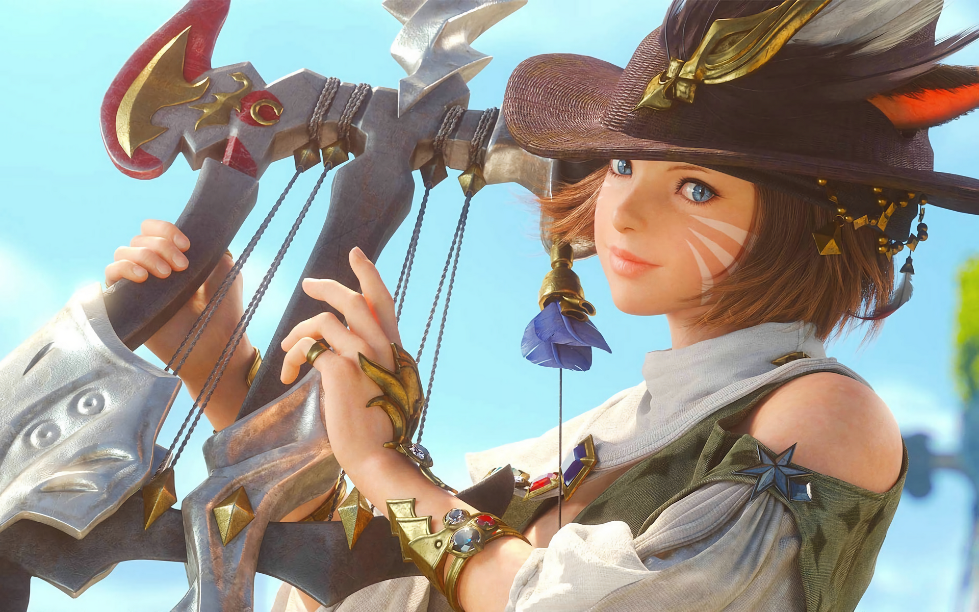 Final Fantasy XIV: A Realm Reborn, video games, video game art, game art, fantasy art, digital art, Miqote, HD Wallpaper