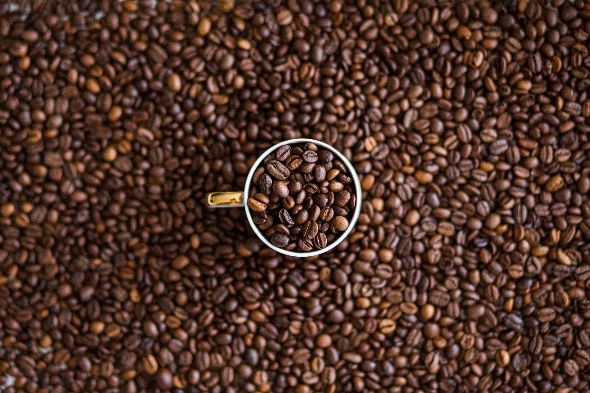 food, cup, coffee, coffee beans, HD Wallpaper