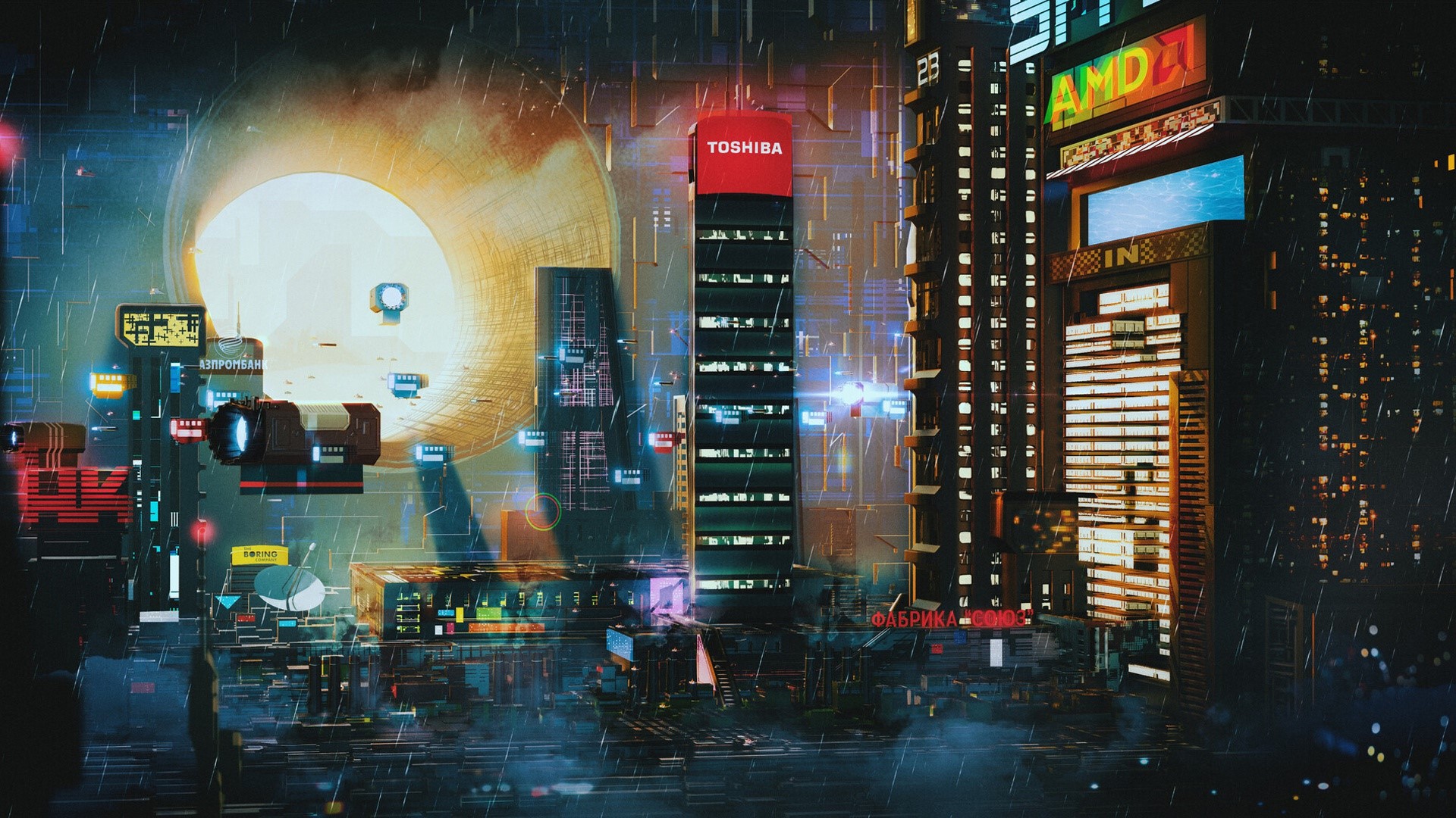 futuristic, cityscape, futuristic city, HD Wallpaper