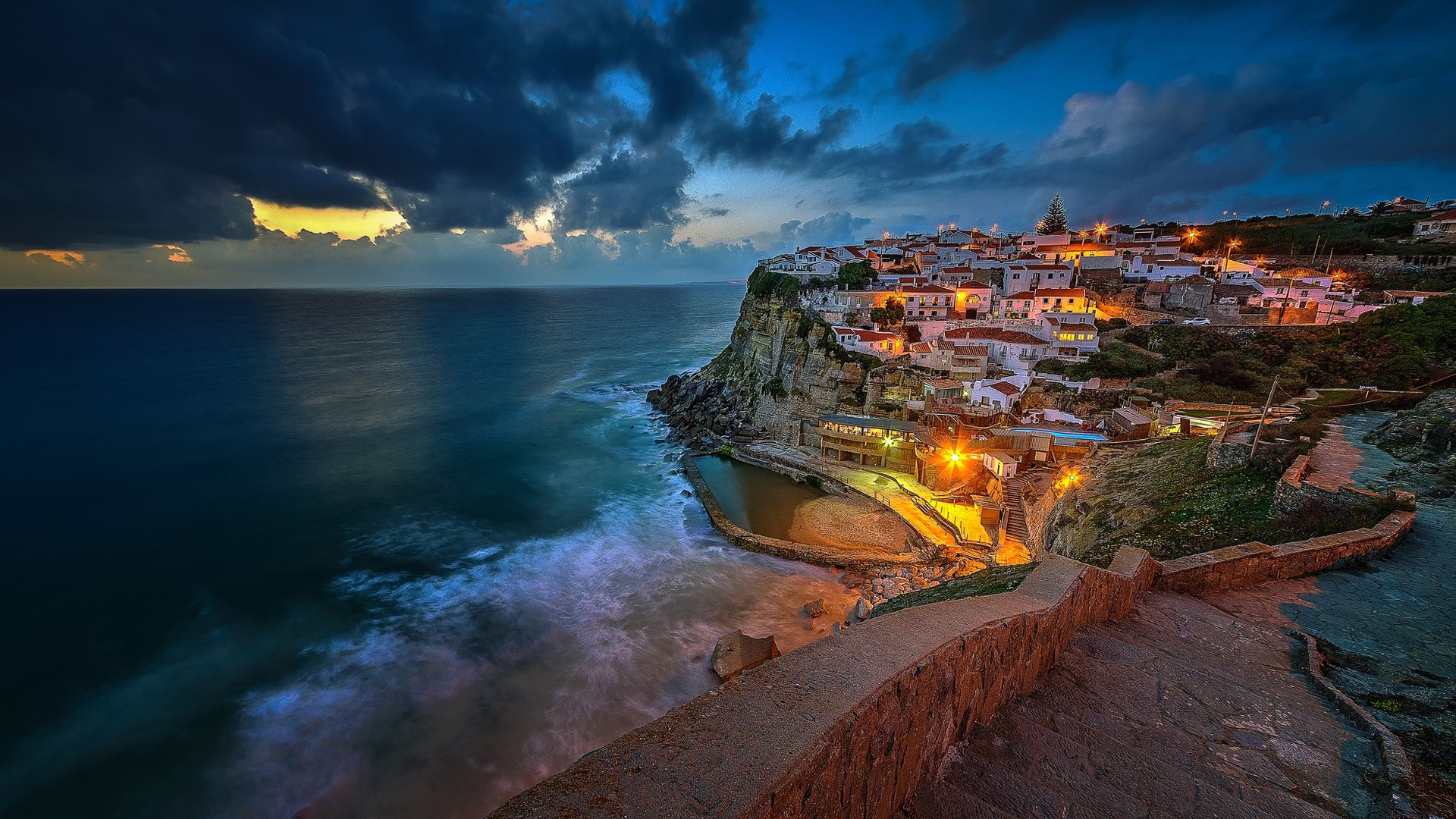 Portugal, architecture, nature, sea, HD Wallpaper