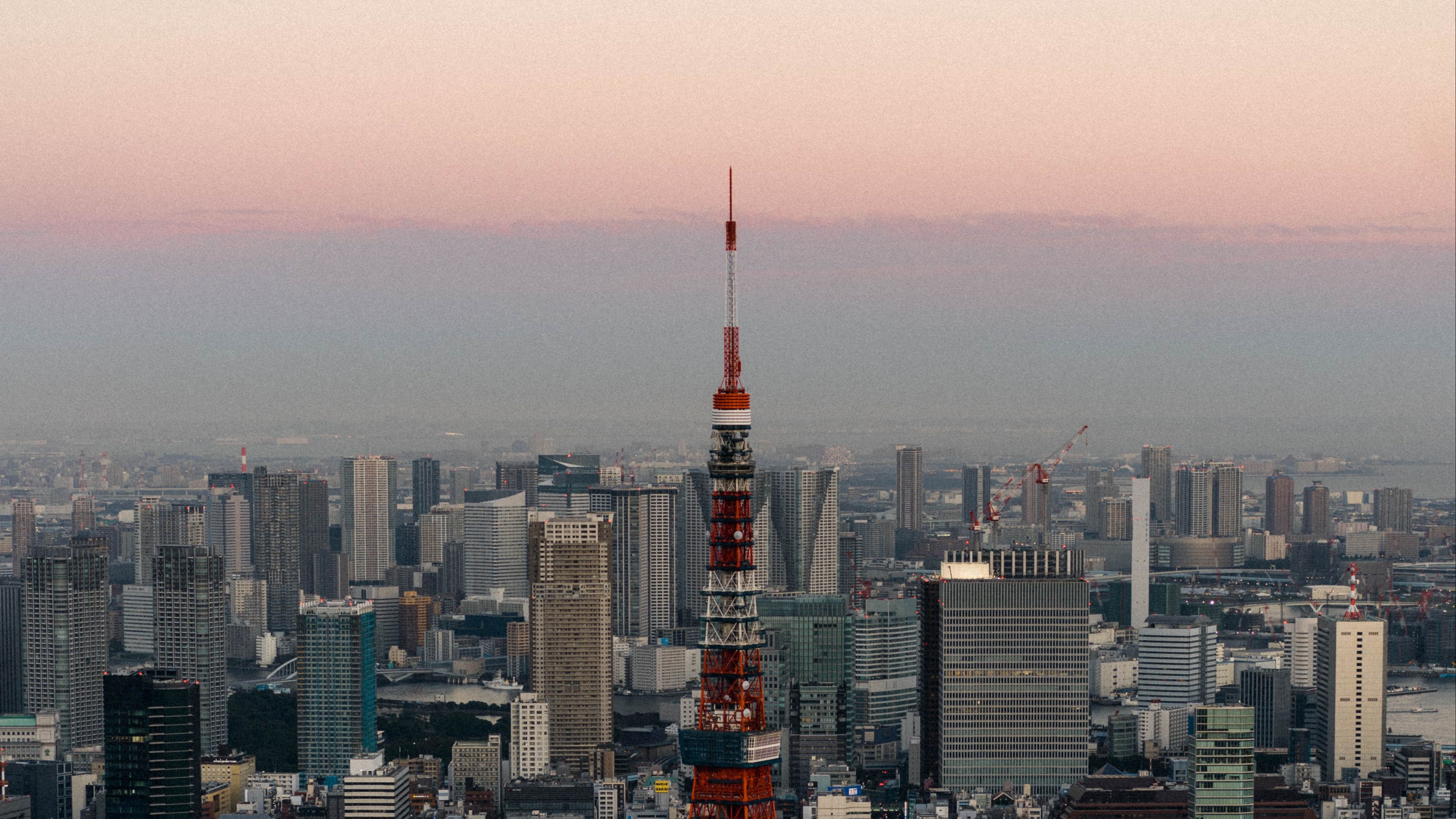 tower, city, evening, 4k, HD Wallpaper