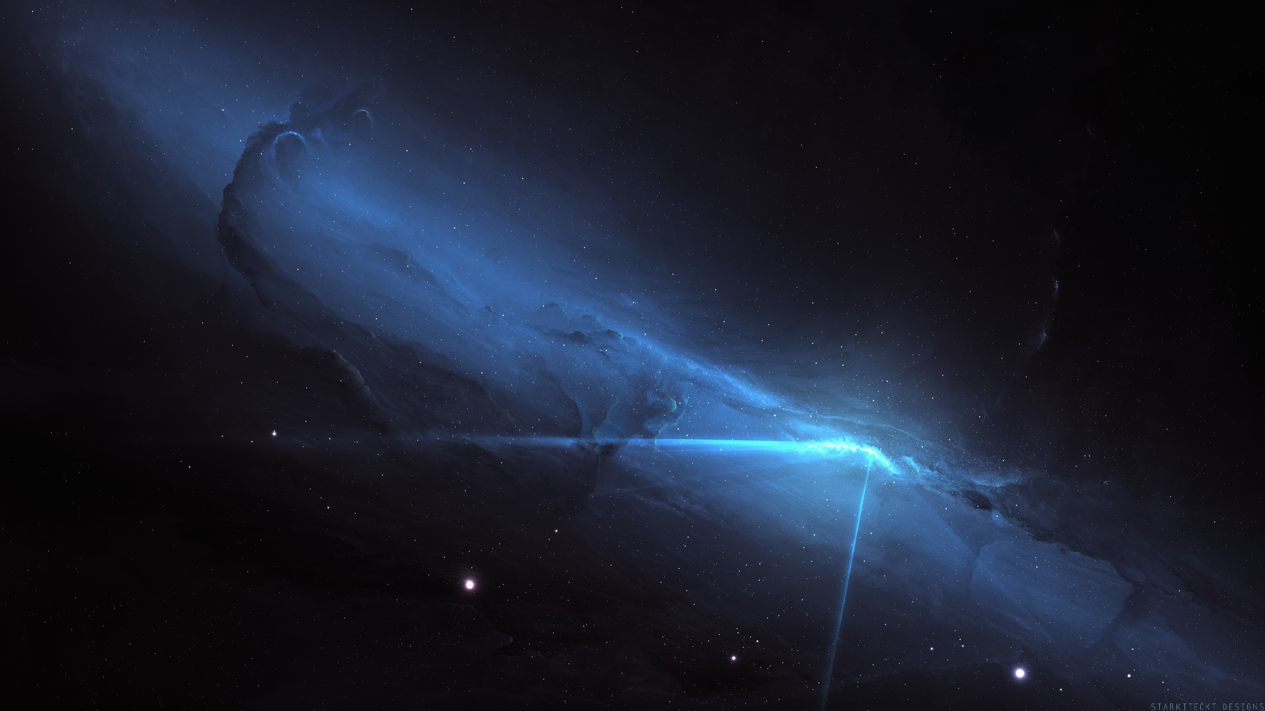space, space art, digital art, Starkiteckt, HD Wallpaper