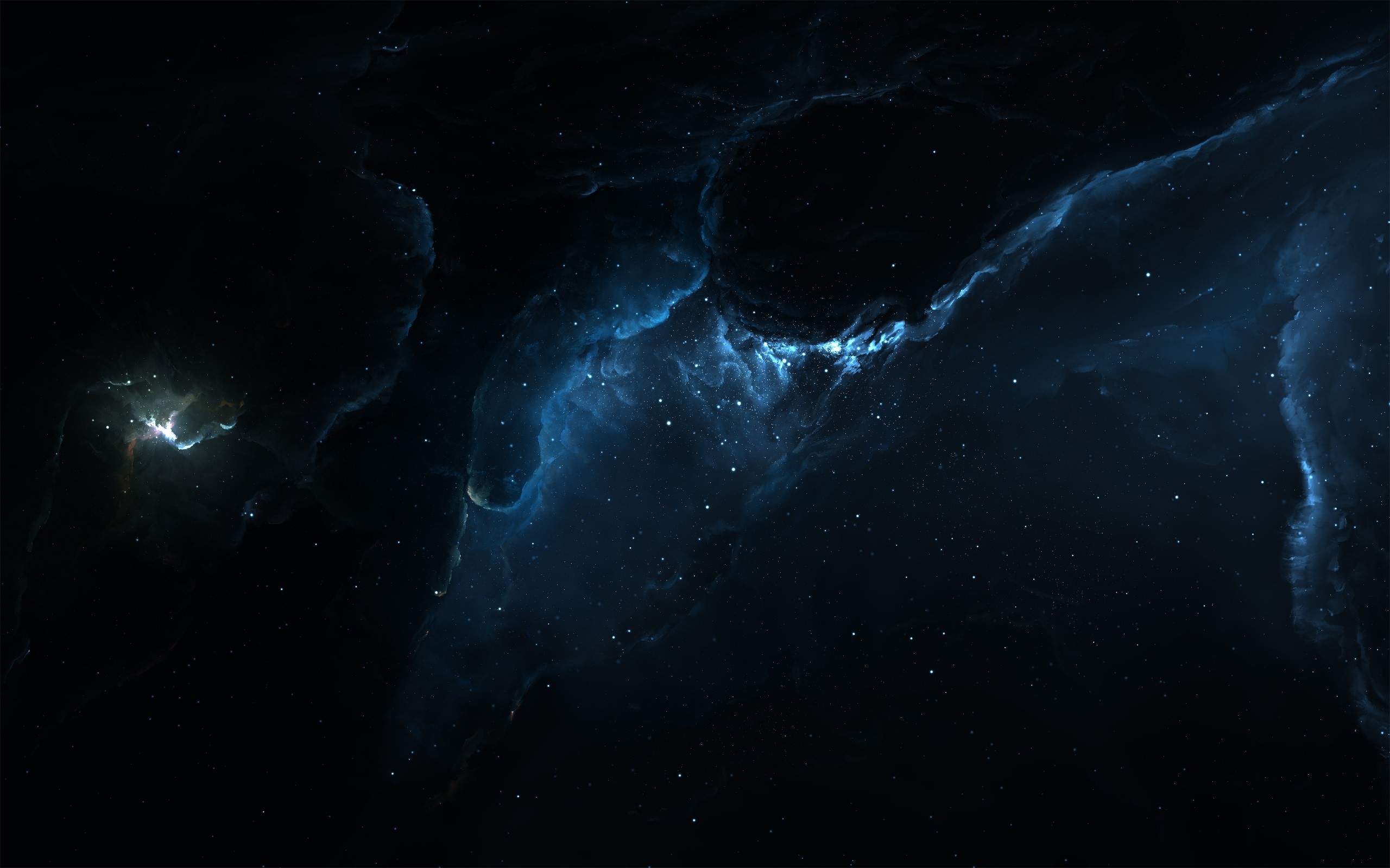 space, nebula, space art, digital art, HD Wallpaper