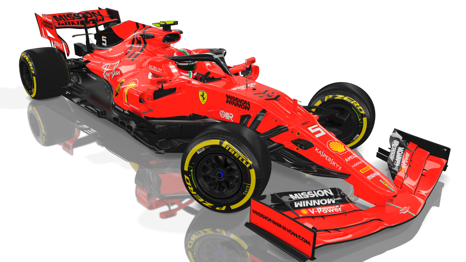 Assetto Corsa, race cars, vehicle, red cars, reflection, graphic design, Ferrari, HD Wallpaper