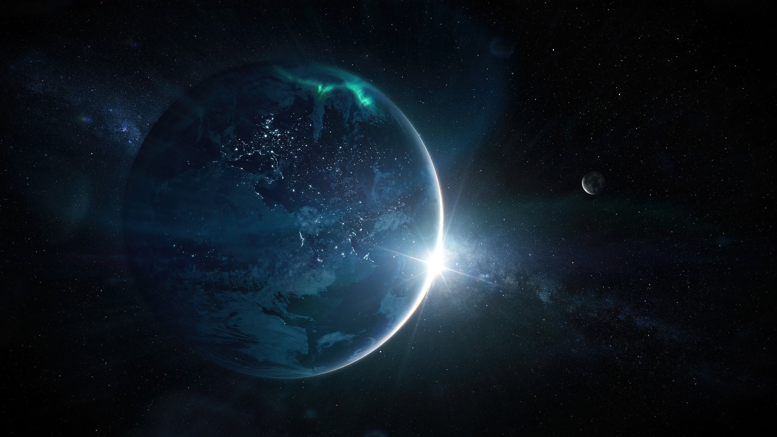space, space art, planet, digital art, HD Wallpaper