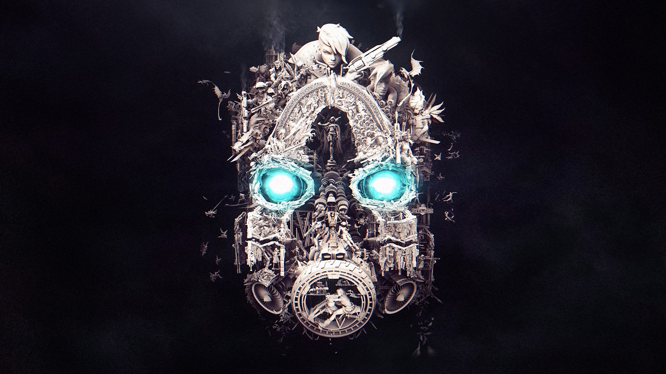 Borderlands, Borderlands 3, Gearbox Software, cyan, HD Wallpaper