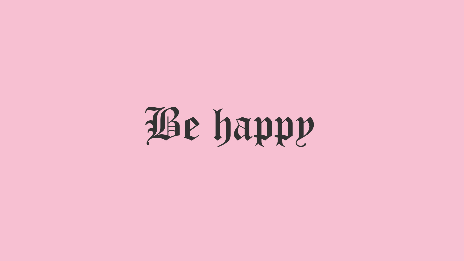 minimalism, text, happy, simple background, pink, HD Wallpaper