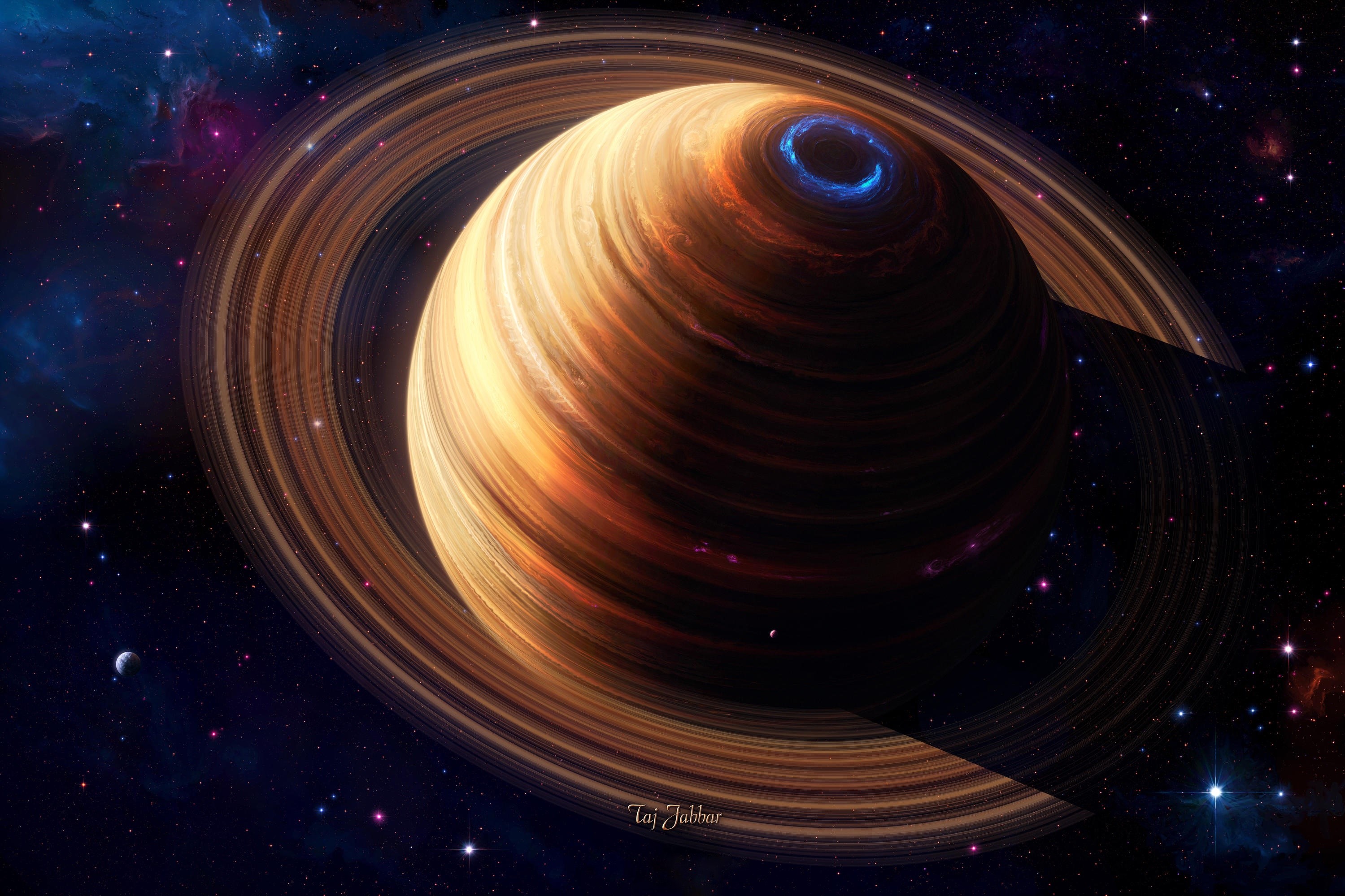 space, space art, planet, digital art, HD Wallpaper