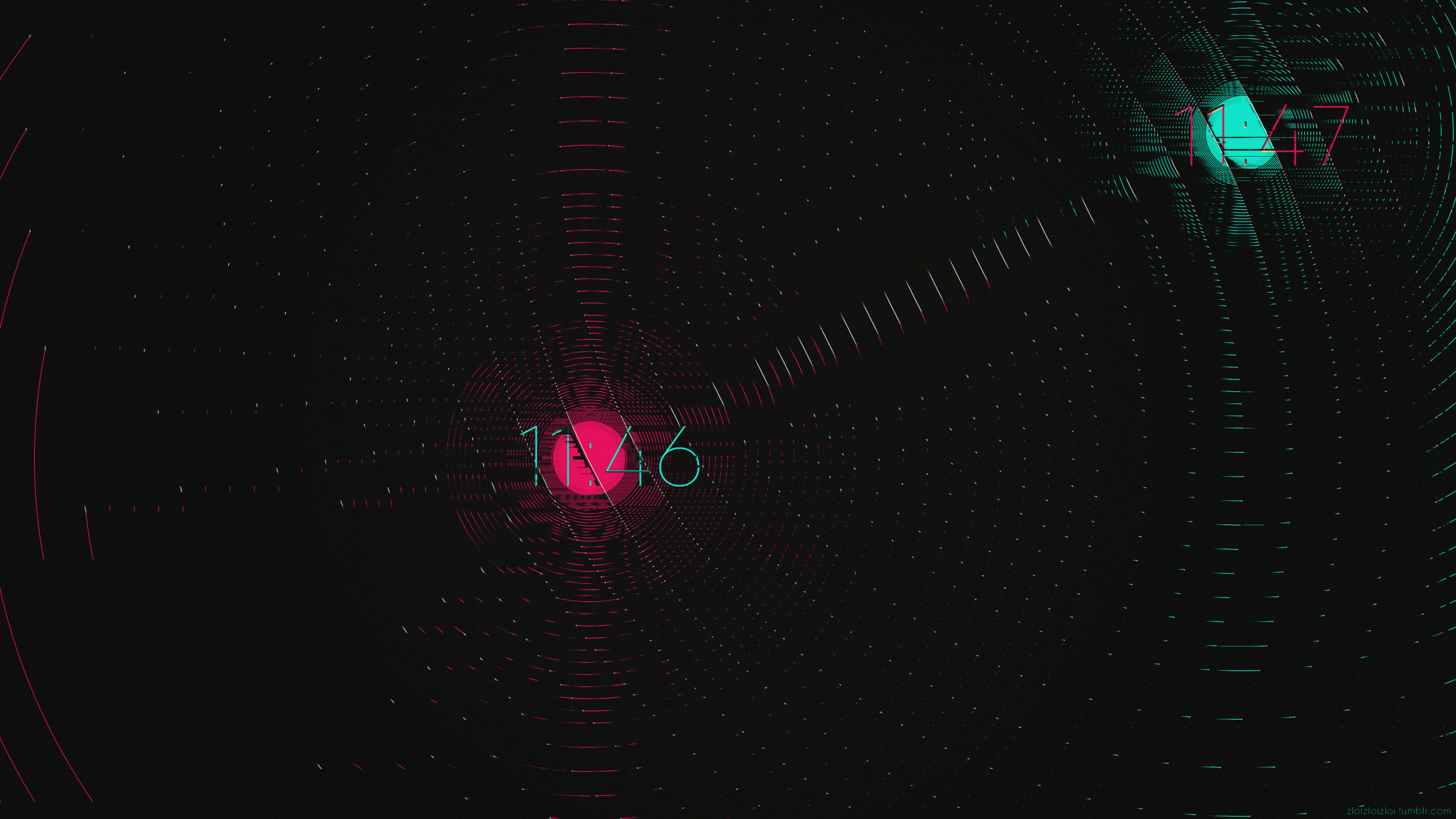 glitch art, abstract, digital art, numbers, HD Wallpaper