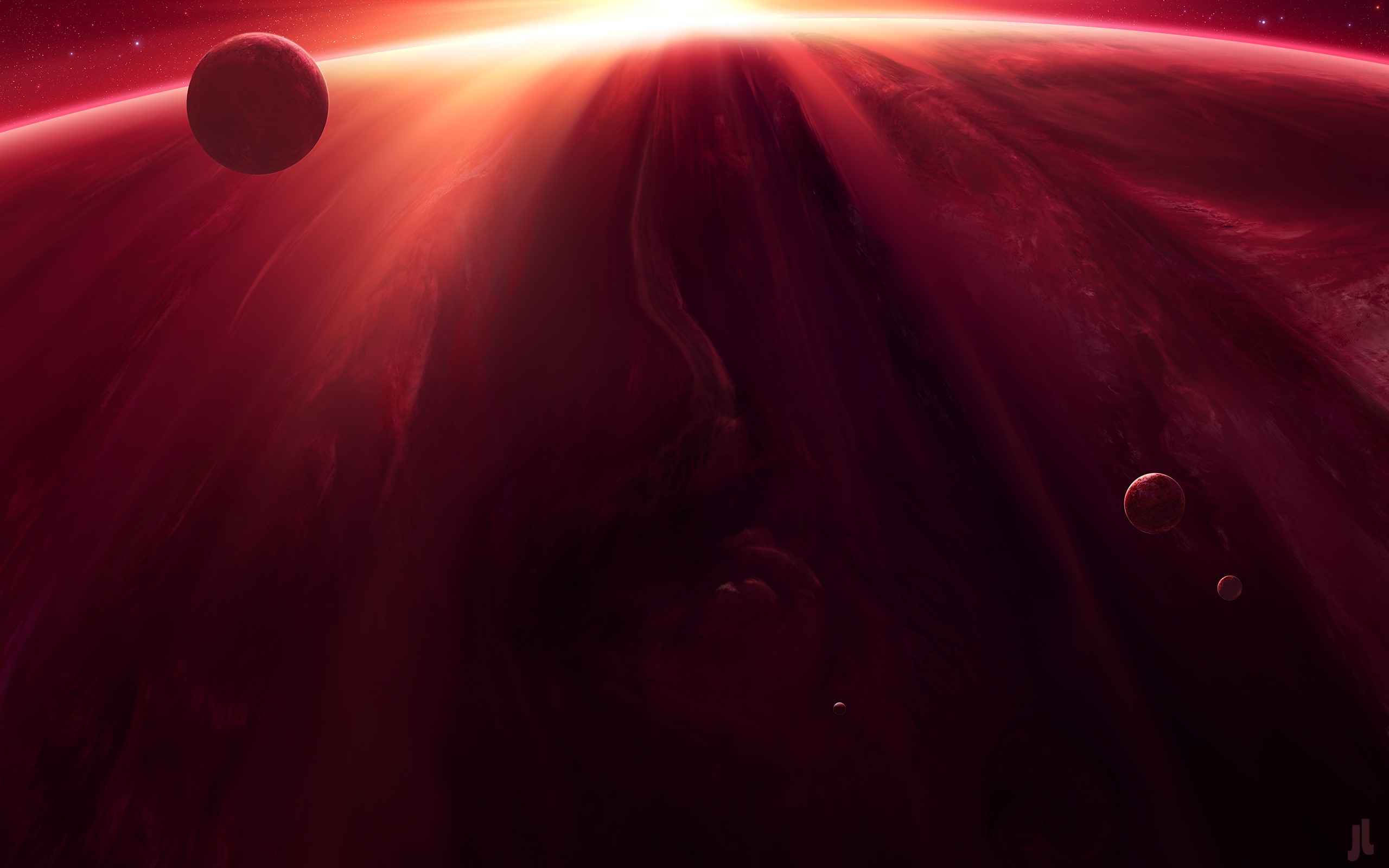 space, space art, digital art, JoeyJazz, HD Wallpaper