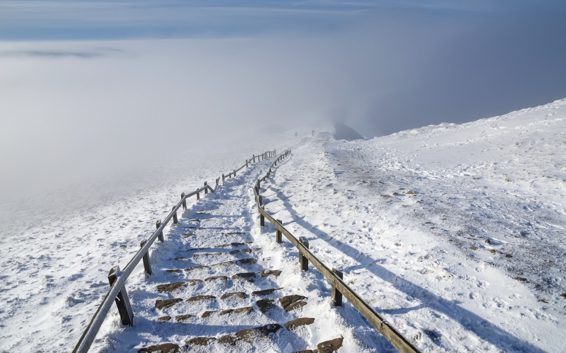 landscape, winter, snow, HD Wallpaper