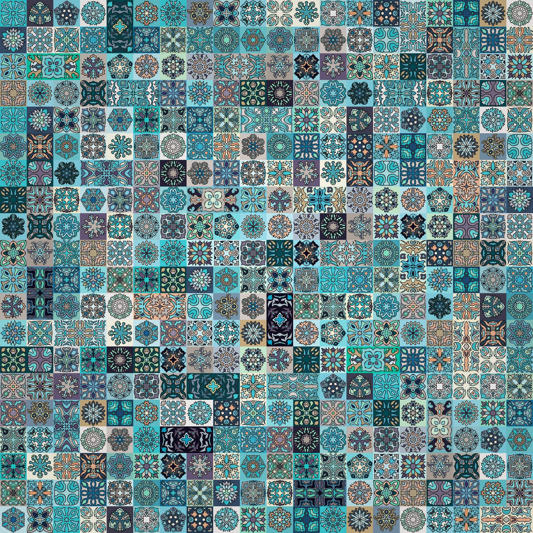 texture, pattern, digital art, square, HD Wallpaper