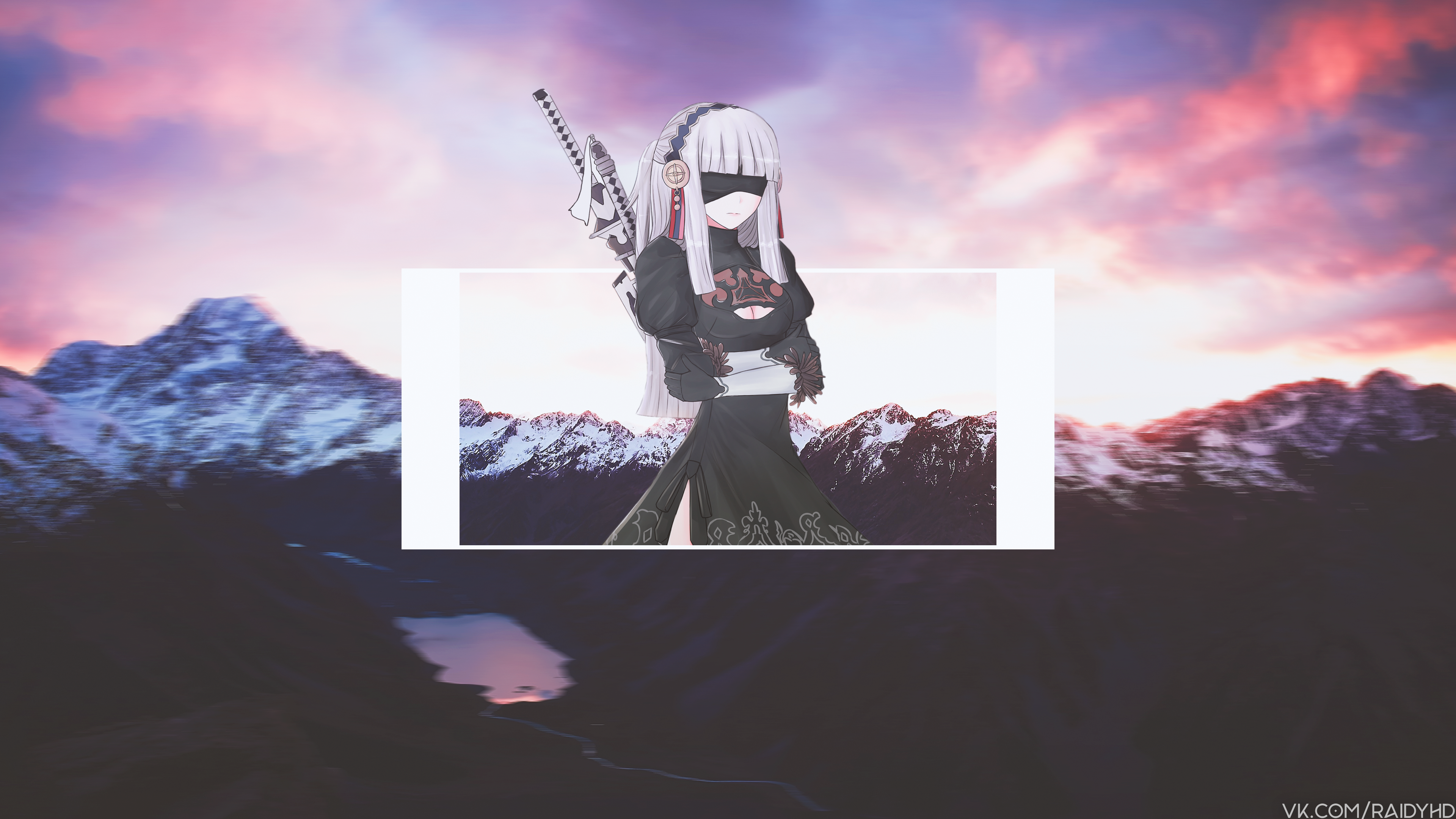 anime girls, anime, picture-in-picture, 2B, HD Wallpaper