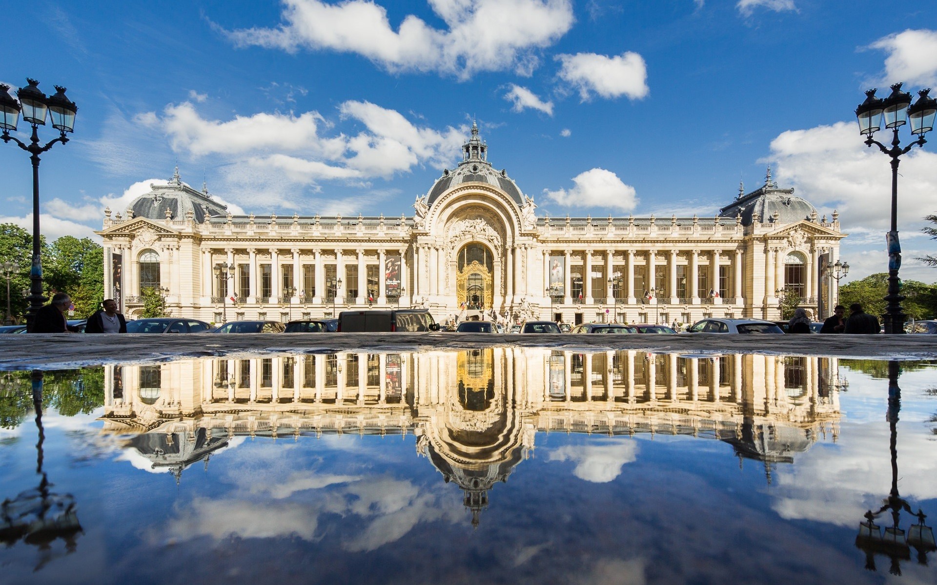 Paris, photography, reflection, architecture, HD Wallpaper