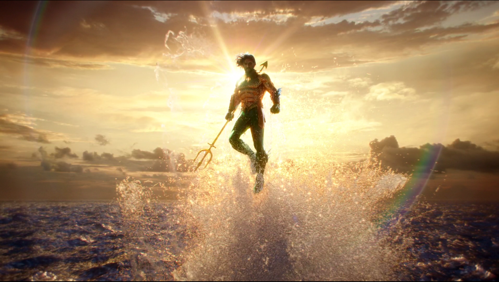 Aquaman, Jason Momoa, DC Comics, Movie Screenshots, movie characters, movies, sky, sea, water, HD Wallpaper