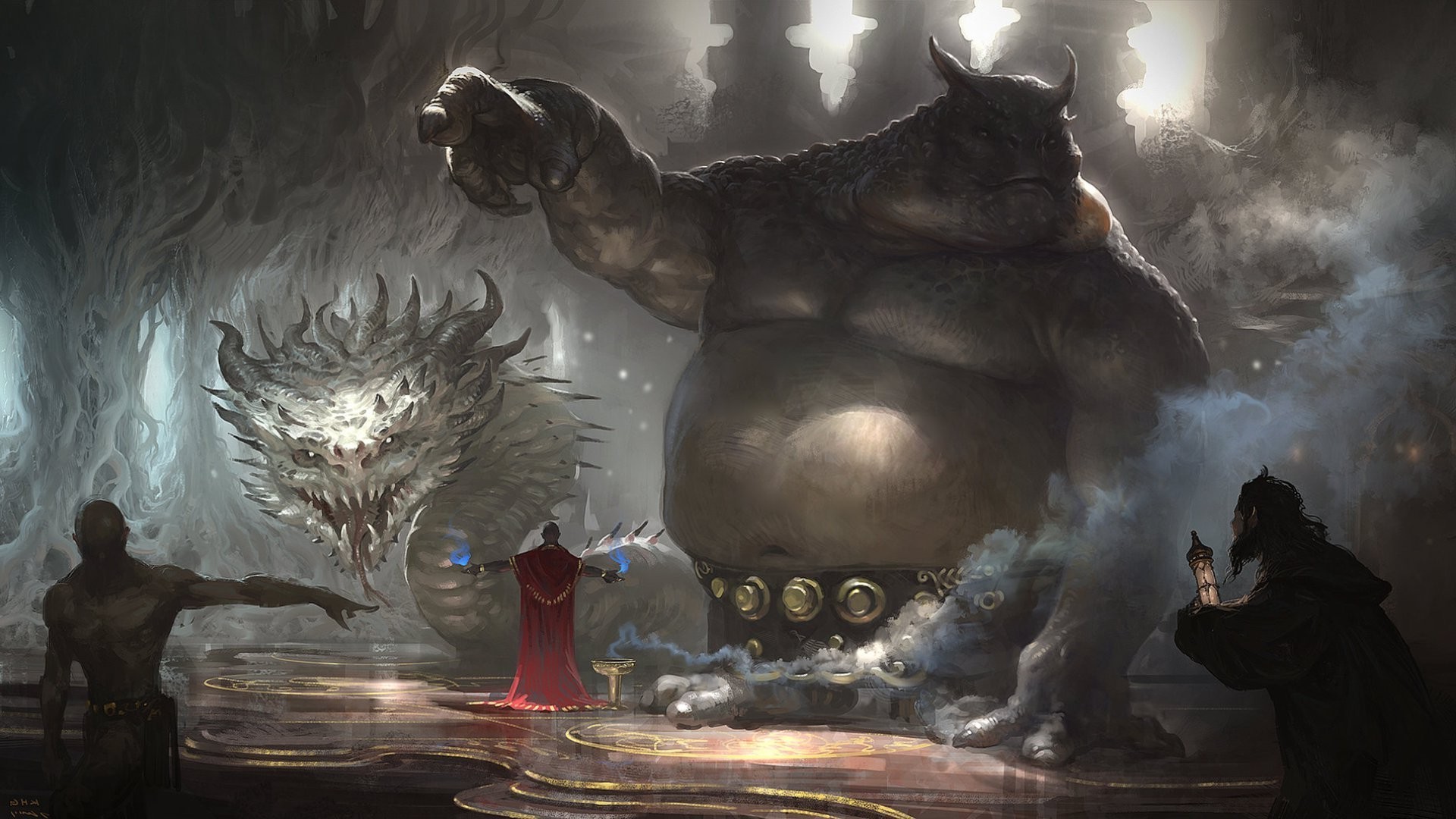 creature, fantasy art, Demon Hunter, HD Wallpaper