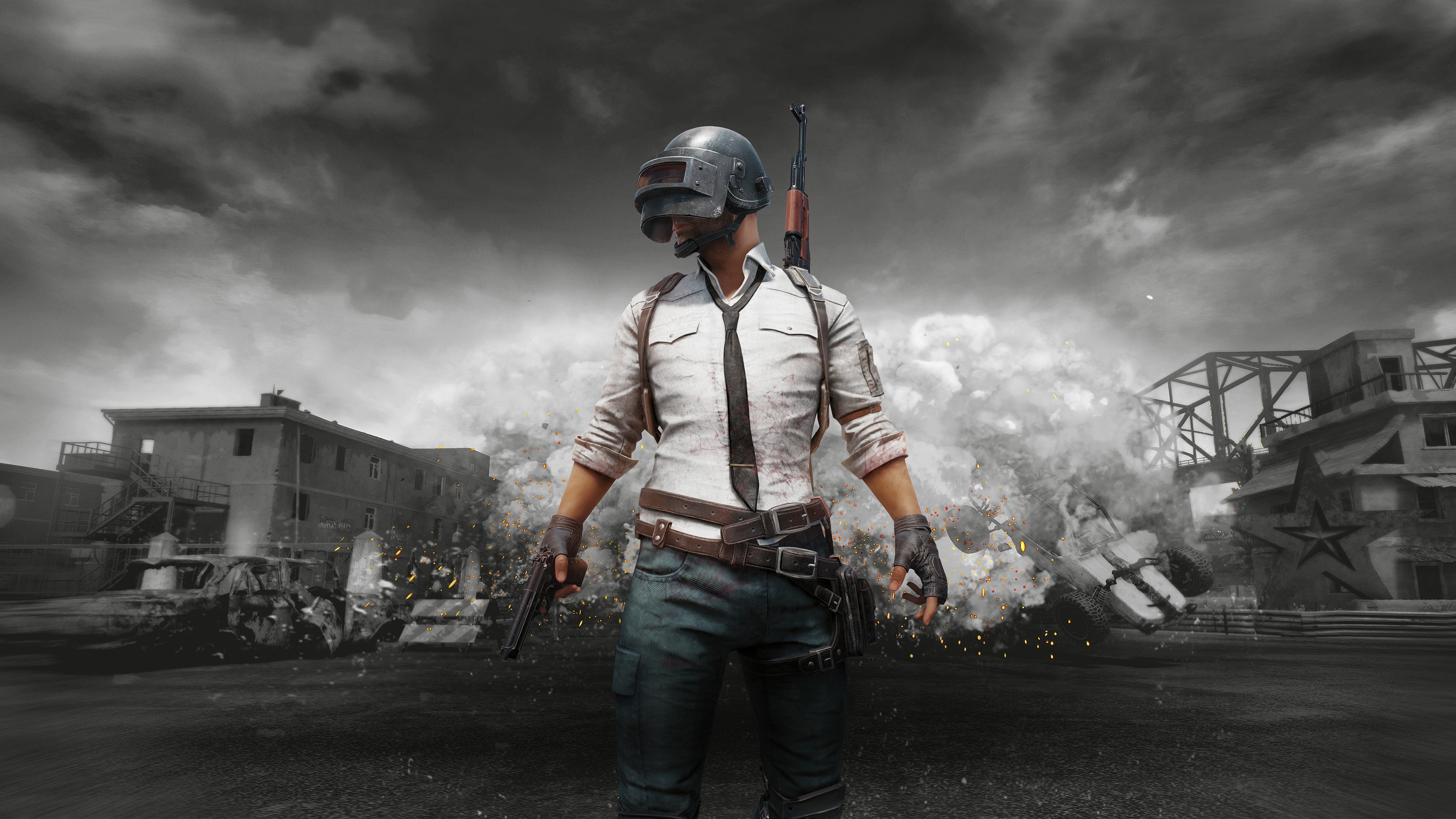 PUBG, Player Unknown Battleground, players, shooting, video game art, video games, HD Wallpaper