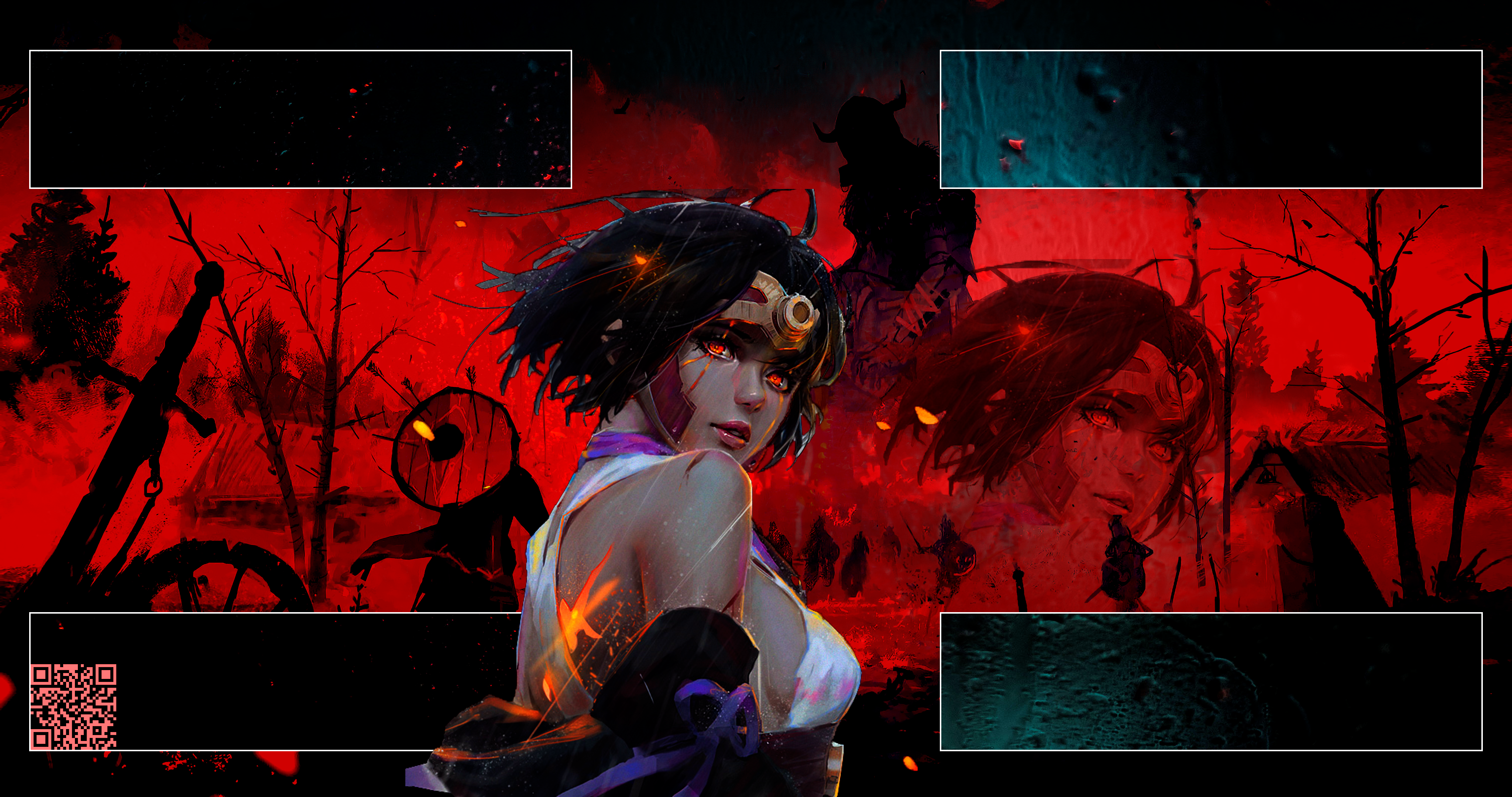 Kabaneri of the Iron Fortress, Mumei, anime girls, red lipstick, dark hair, anime, HD Wallpaper