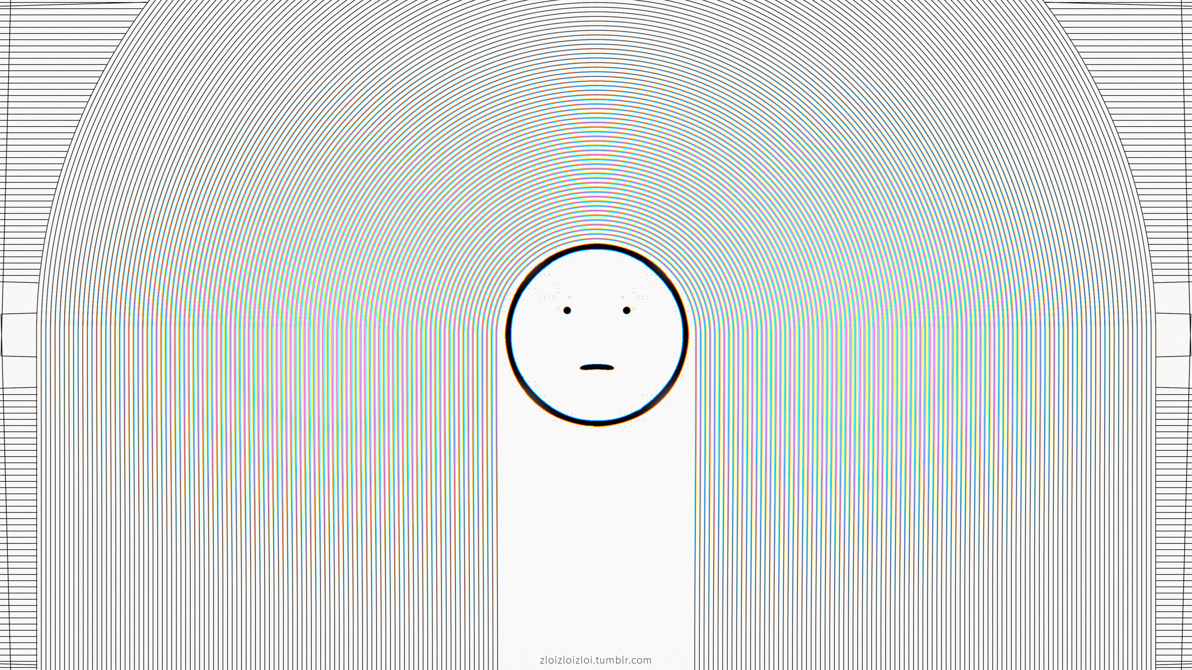 glitch art, abstract, Smile, HD Wallpaper