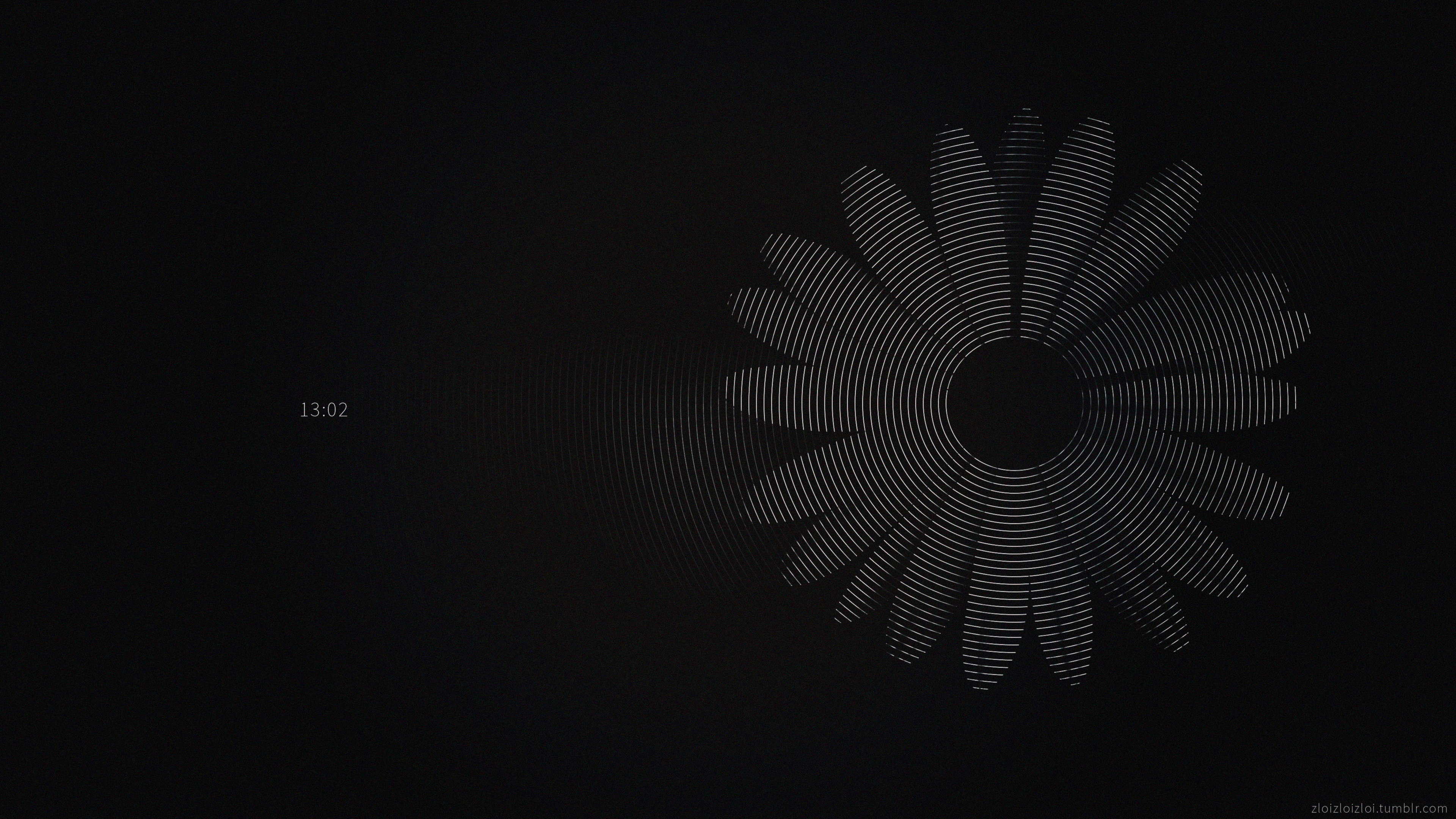 glitch art, abstract, flowers, black, numbers, HD Wallpaper