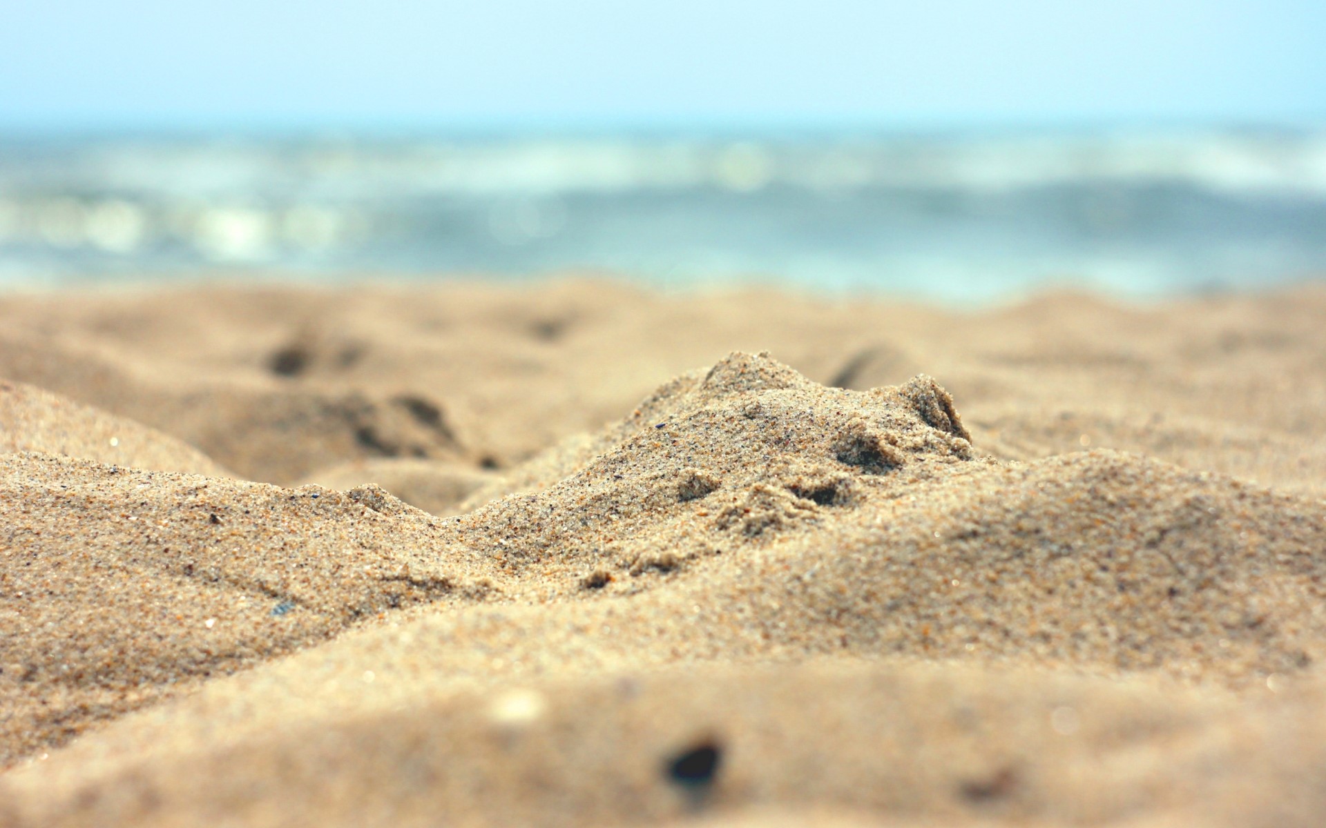 nature, beach, water, sand, bokeh, HD Wallpaper